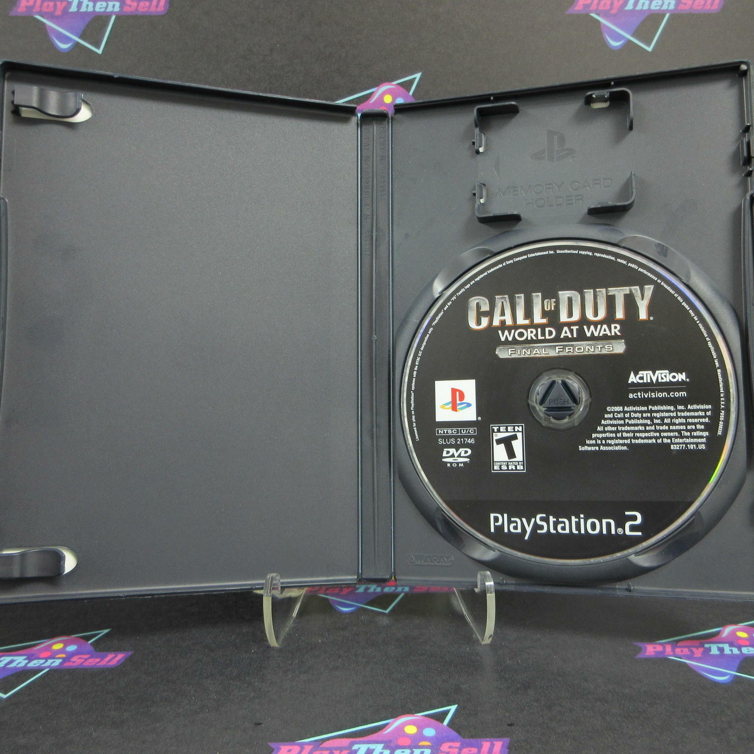 Call of Duty World at War Final Fronts PS2 PlayStation 2 AD/NM - Very Good