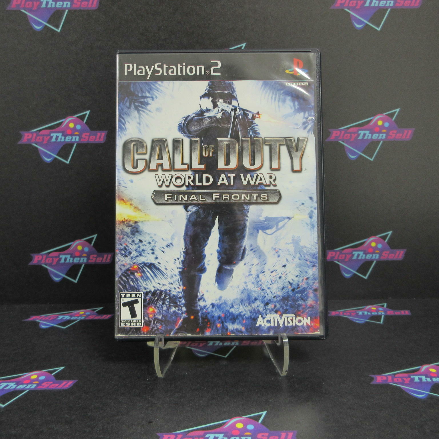 Call of Duty World at War Final Fronts PS2 PlayStation 2 AD/NM - Very Good