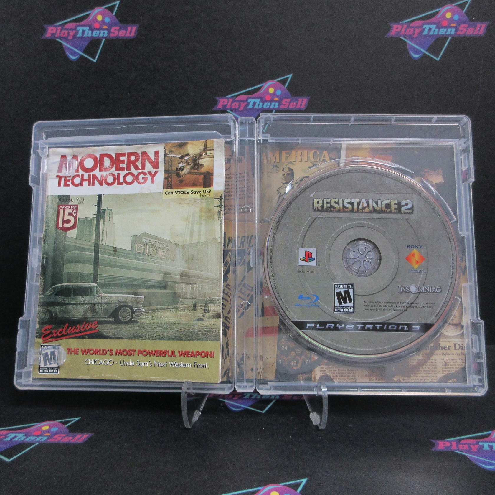 Resistance 2 PS3 PlayStation 3 Alt Artwork + Reg Card Complete - Excellent