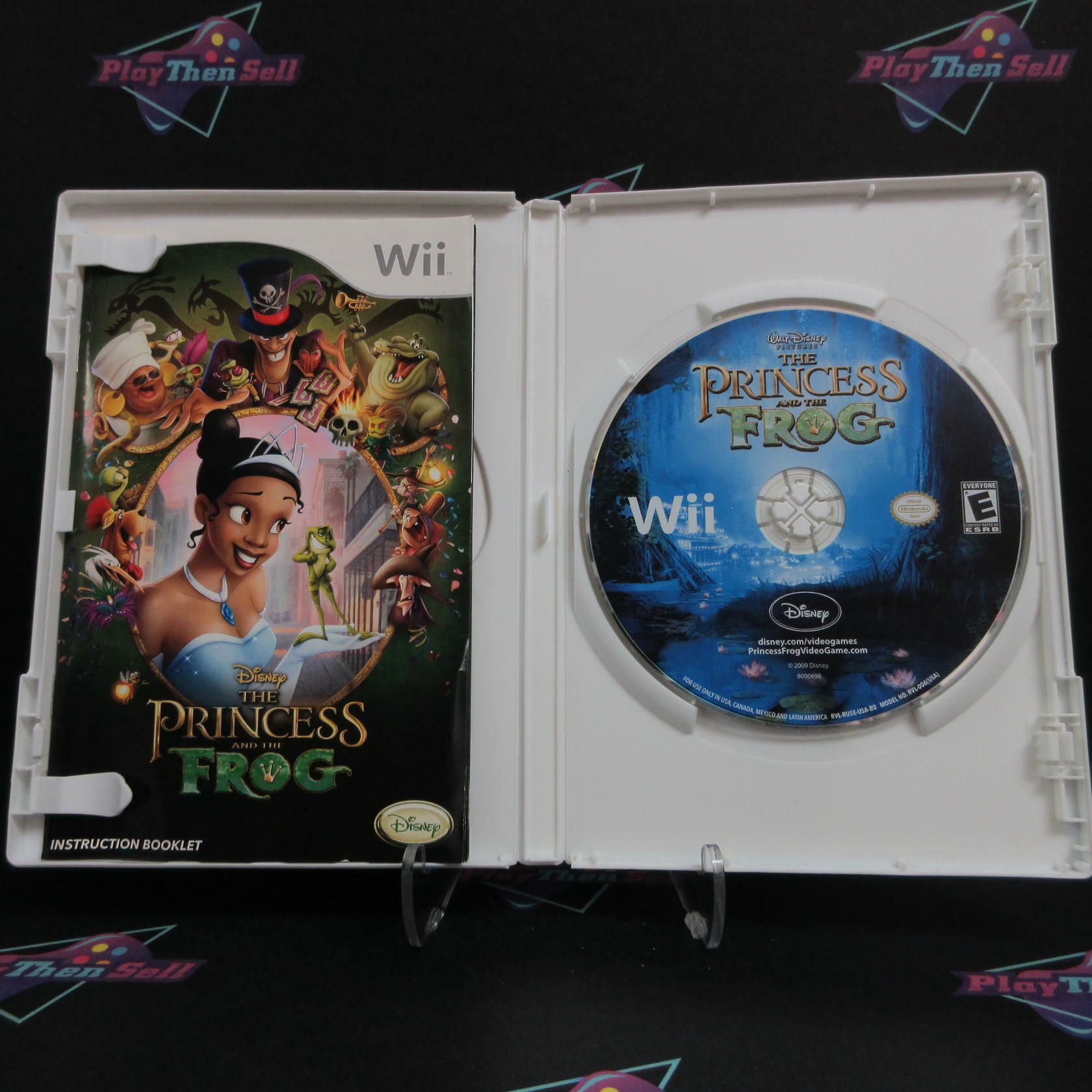 The Princess and the Frog Nintendo Wii AD Complete CIB - Very Good