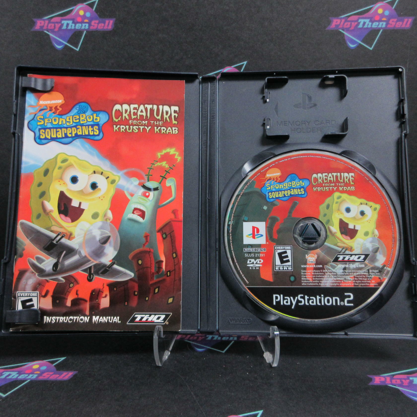 Spongebob Squarepants Creature from the Krusty Krab PS2 PlayStation 2 AD/MD CIB - Very Good