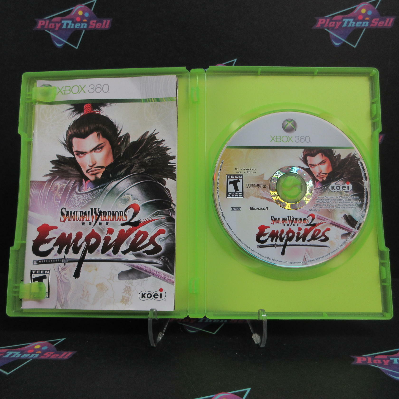 Samurai Warriors 2 Empires Xbox 360 AD + Reg Card Complete CIB - Very Good