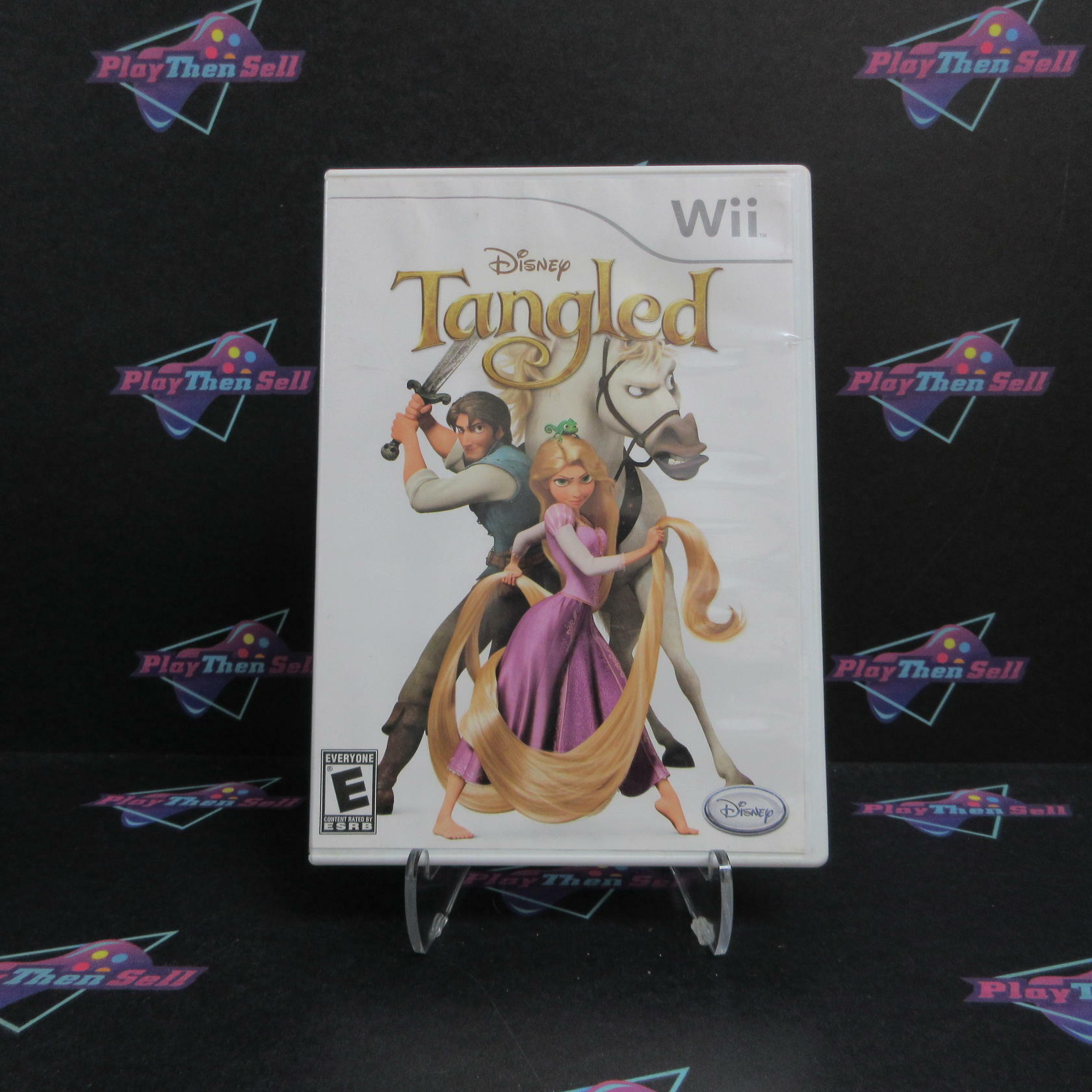 Disney Tangled Nintendo Wii AD Complete CIB - Very Good