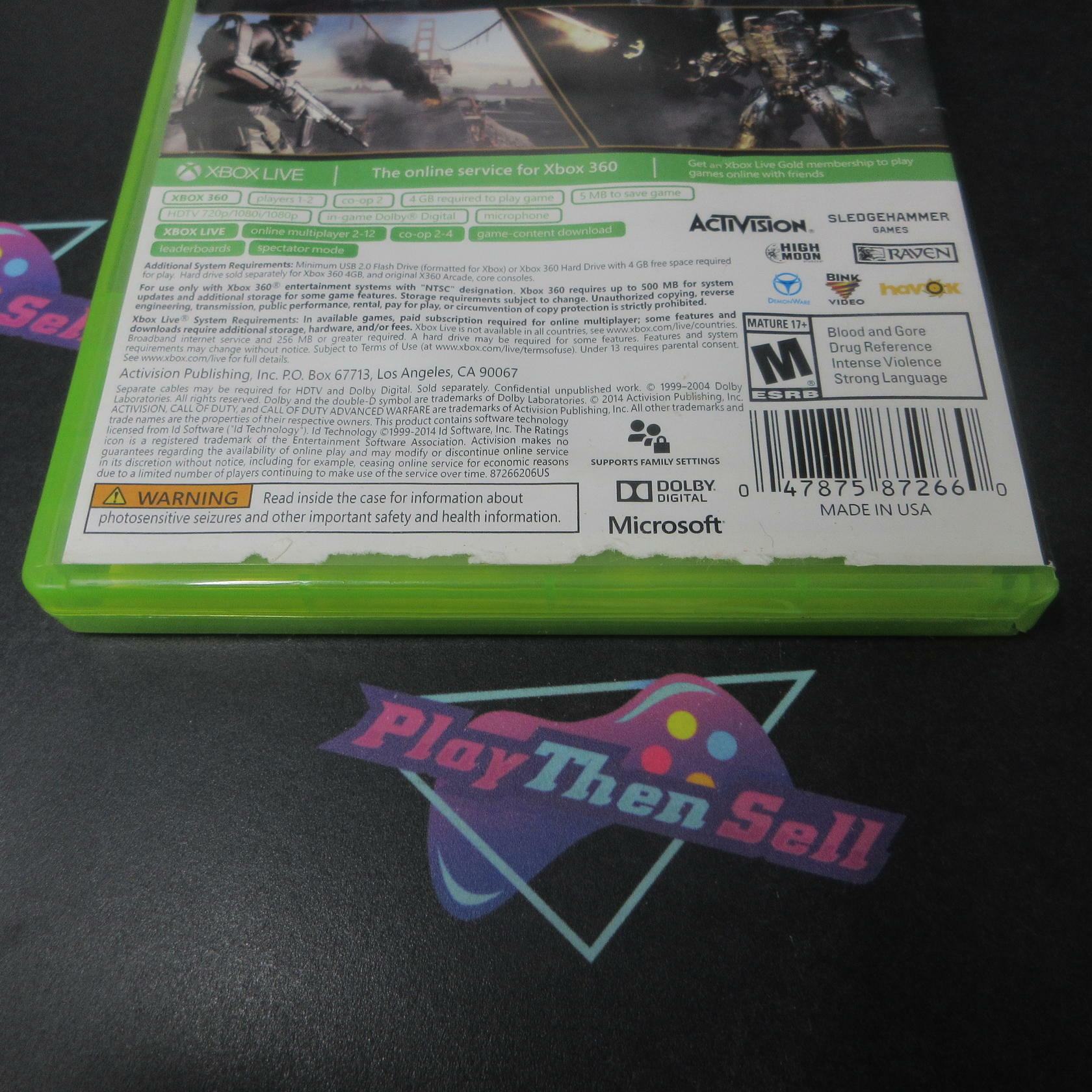 Call of Duty Advanced Warfare Day Zero Edition Xbox 360 AD/DD Complete - Very Good
