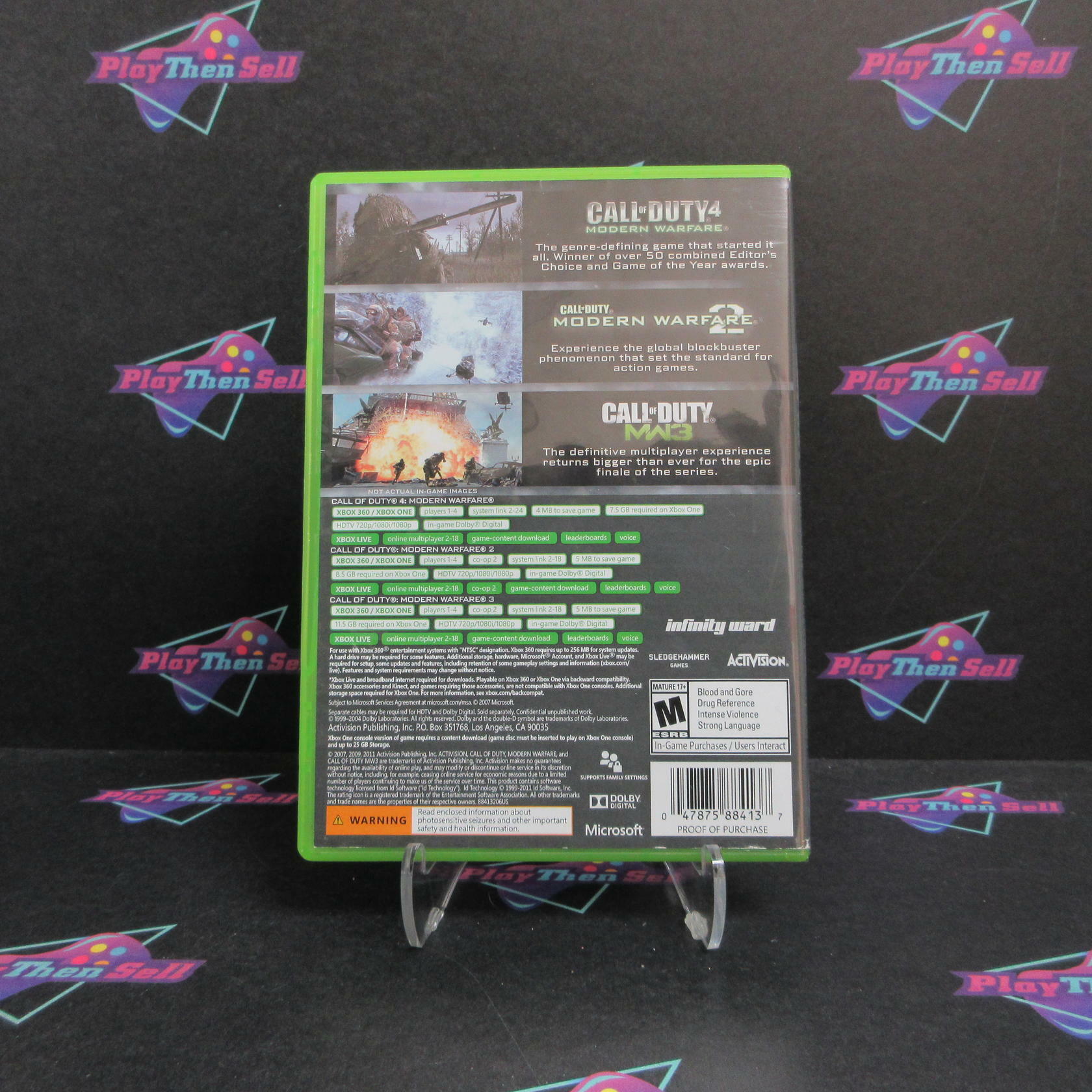 Call Of Duty Modern Warfare Trilogy Xbox 360 / Xbox One AD Complete CIB - Very Good