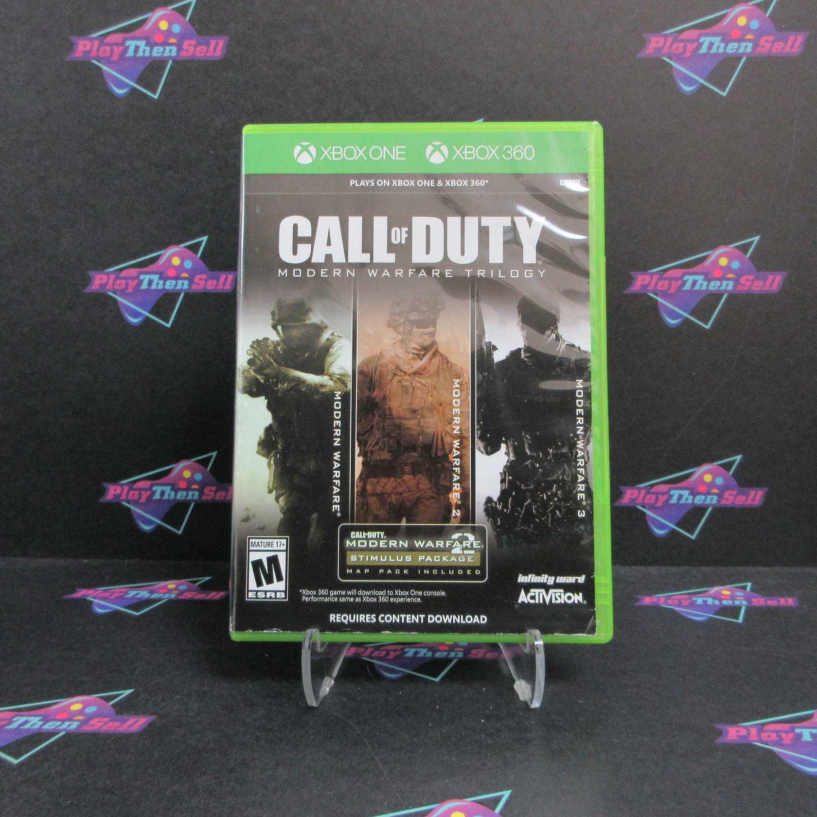 Call Of Duty Modern Warfare Trilogy Xbox 360 / Xbox One AD Complete CIB - Very Good