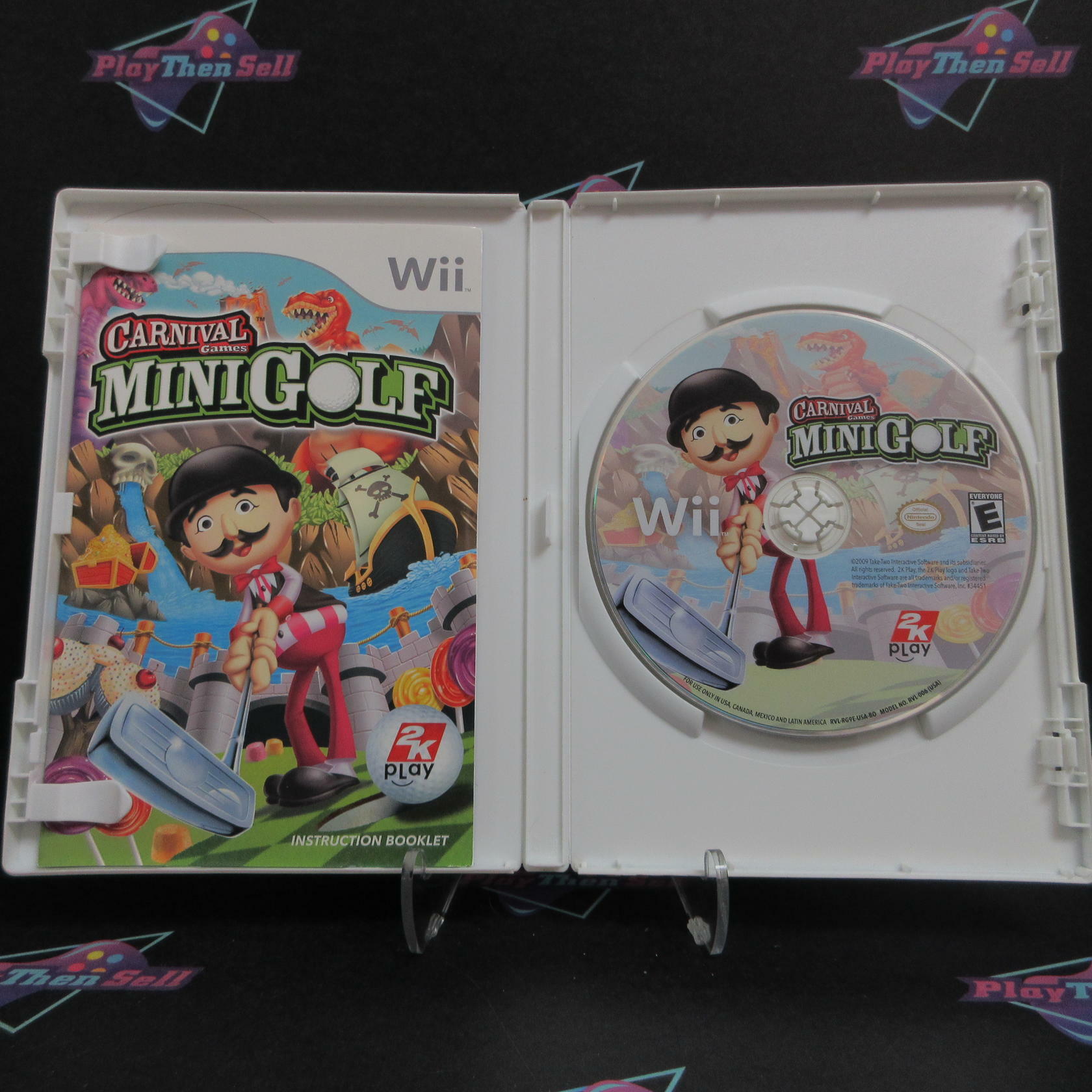 Carnival Games MiniGolf Nintendo Wii AD Complete CIB - Very Good