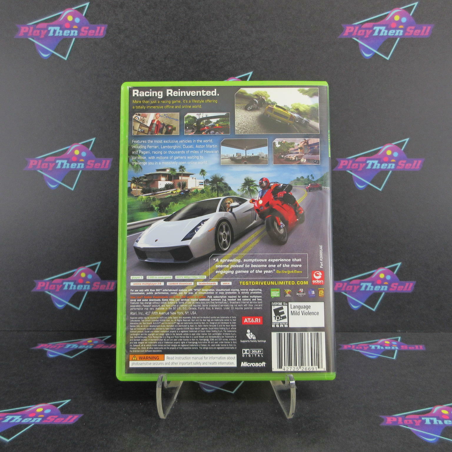 Test Drive Unlimited Xbox 360 Complete - Excellent