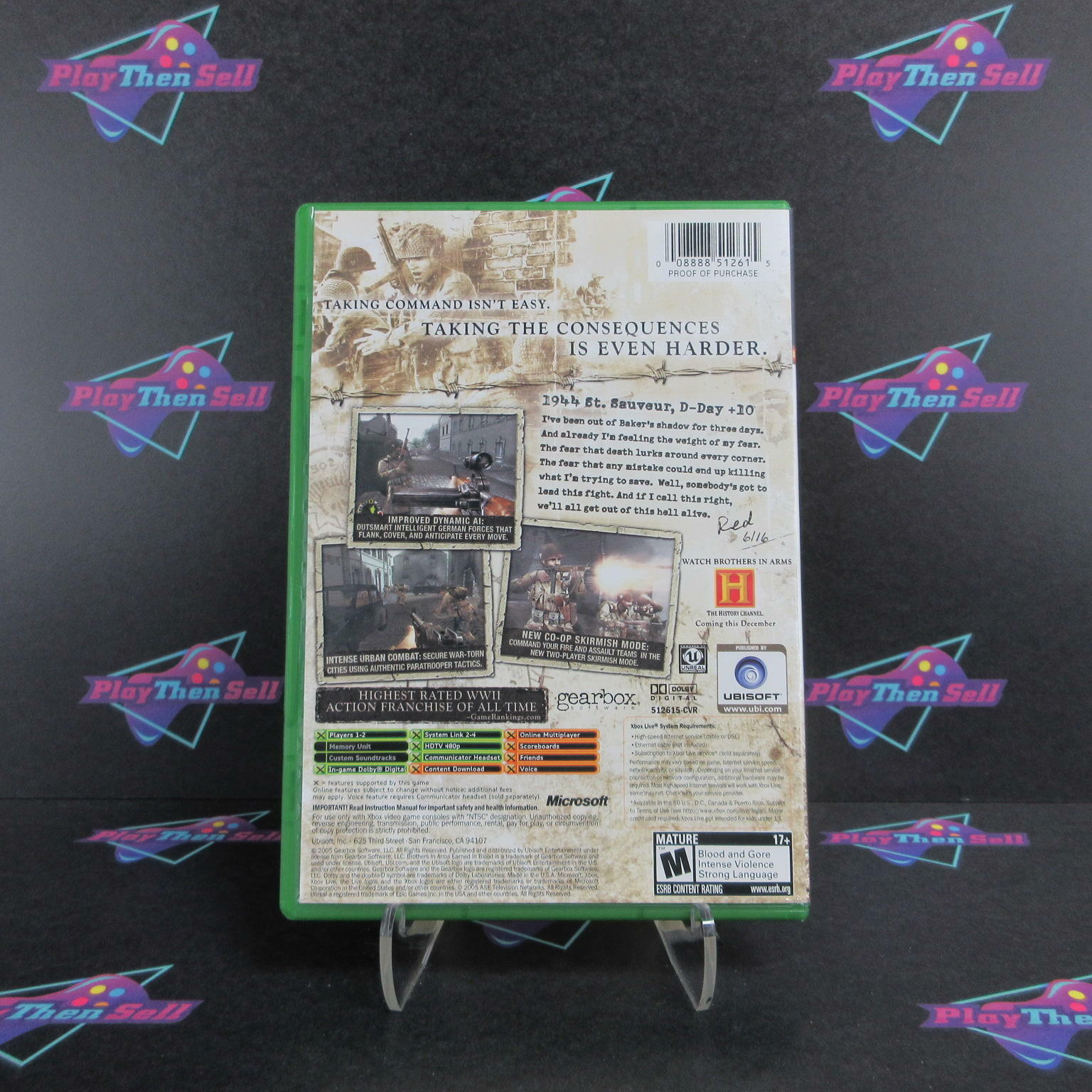 Brothers in Arms Earned in Blood Xbox Complete - Refurbished