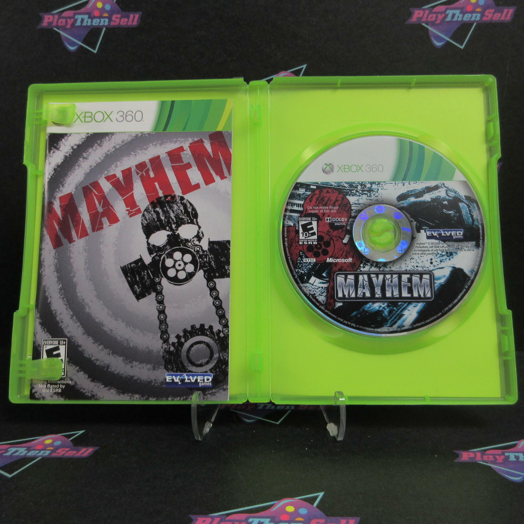 Mayhem 3D Xbox 360 + 3D Glasses Complete - Excellent
