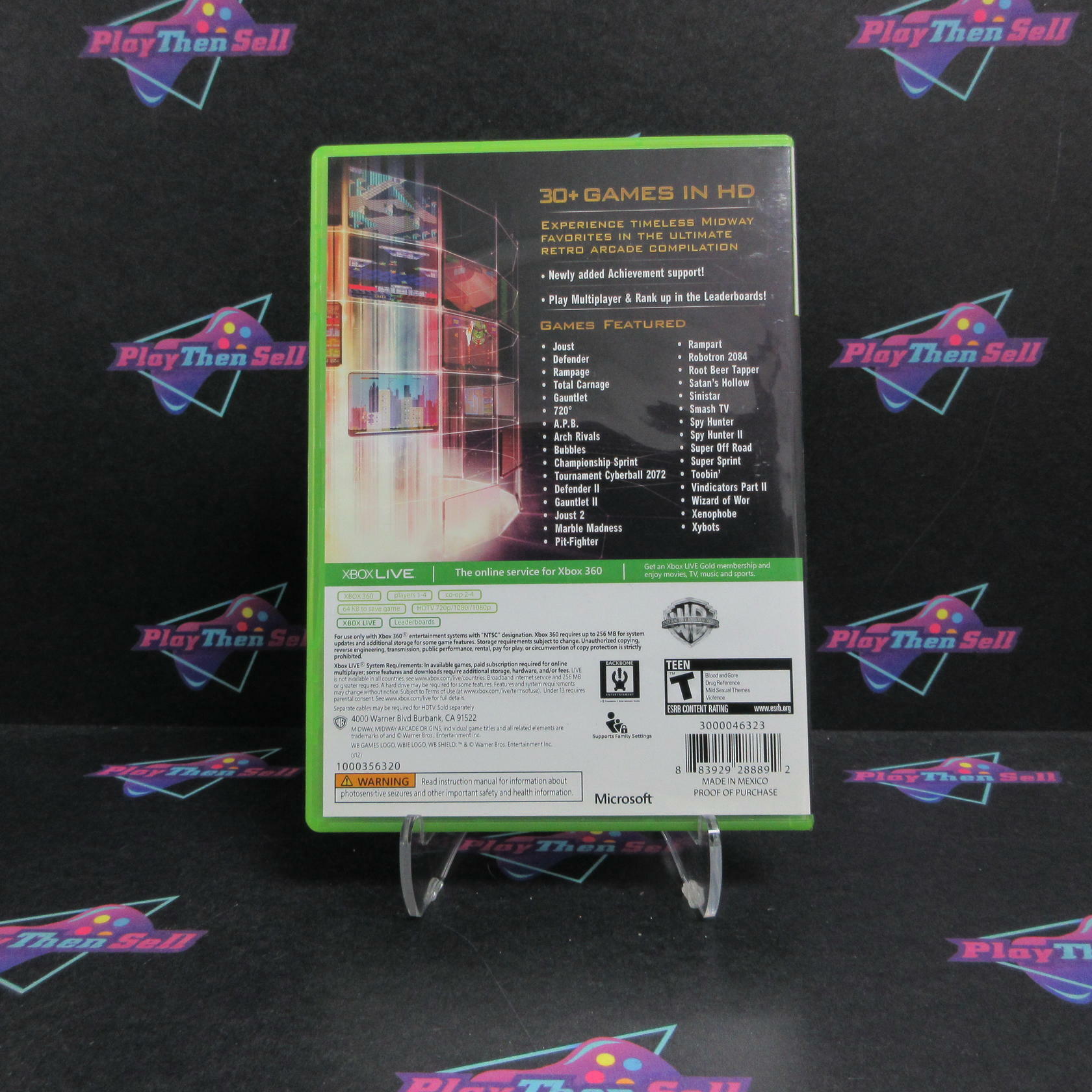 Midway Arcade Origins Xbox 360 Complete - Excellent