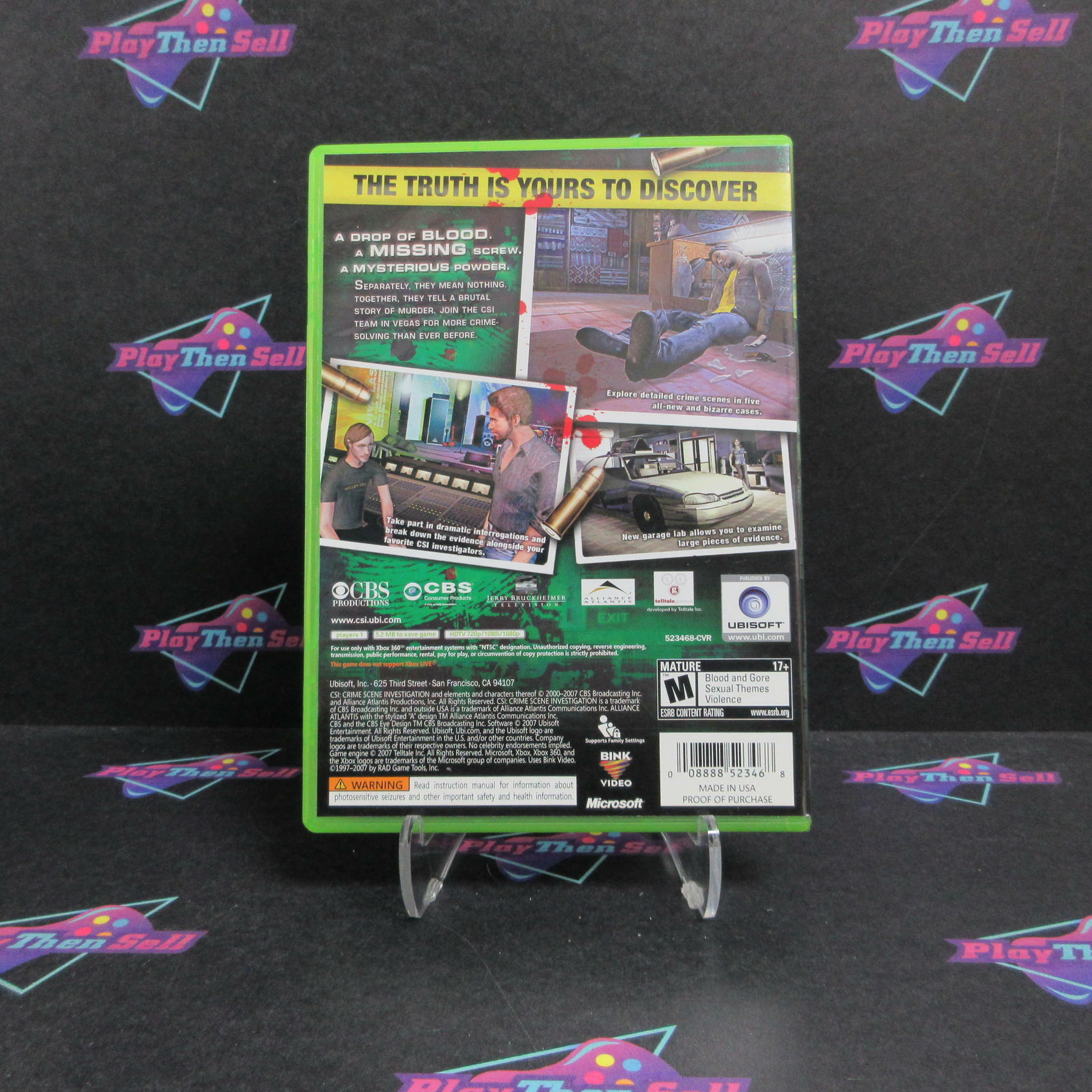 CSI Hard Evidence Xbox 360 Complete - Excellent