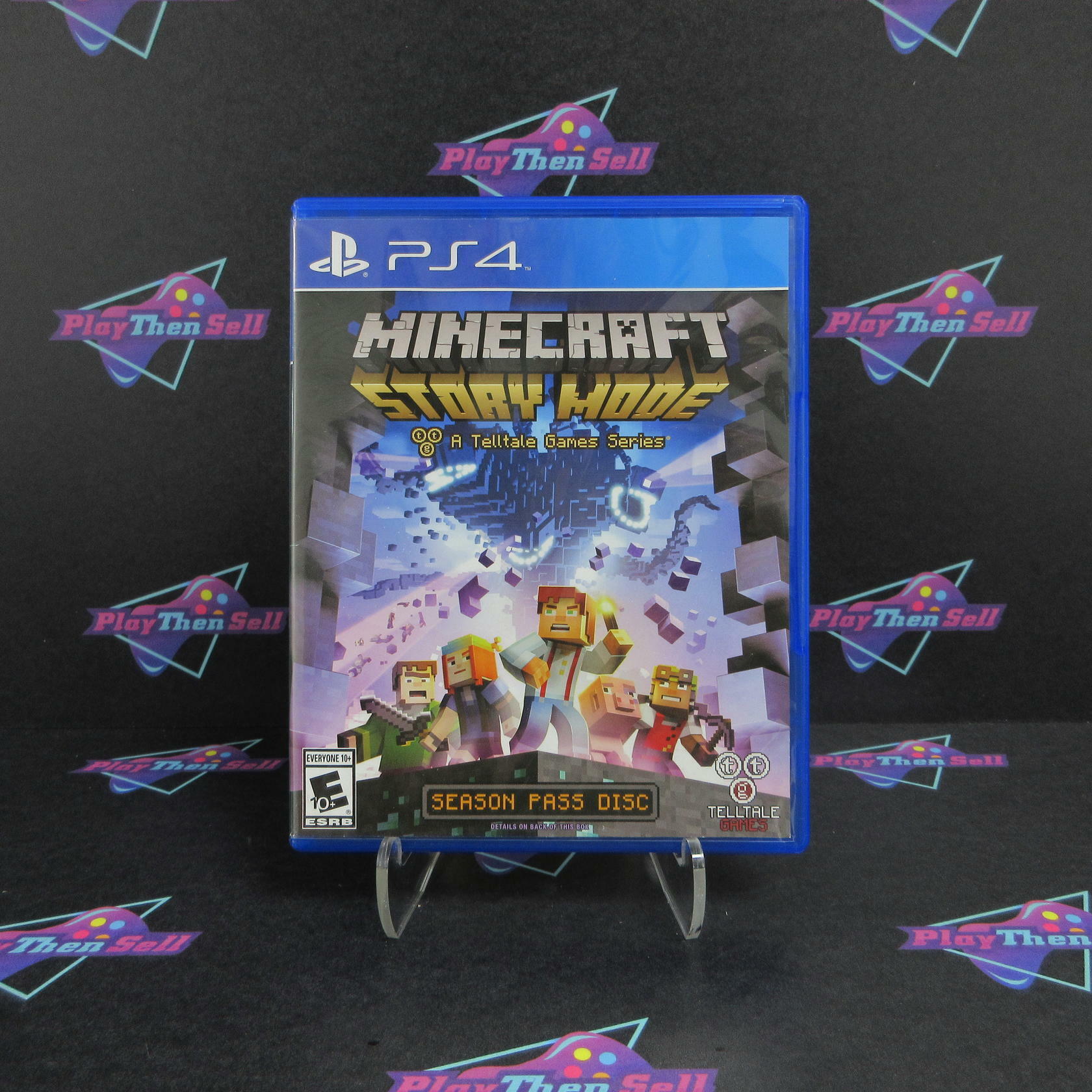 Minecraft Story Mode Season Pass Disc PS4 PlayStation 4 Complete - Excellent