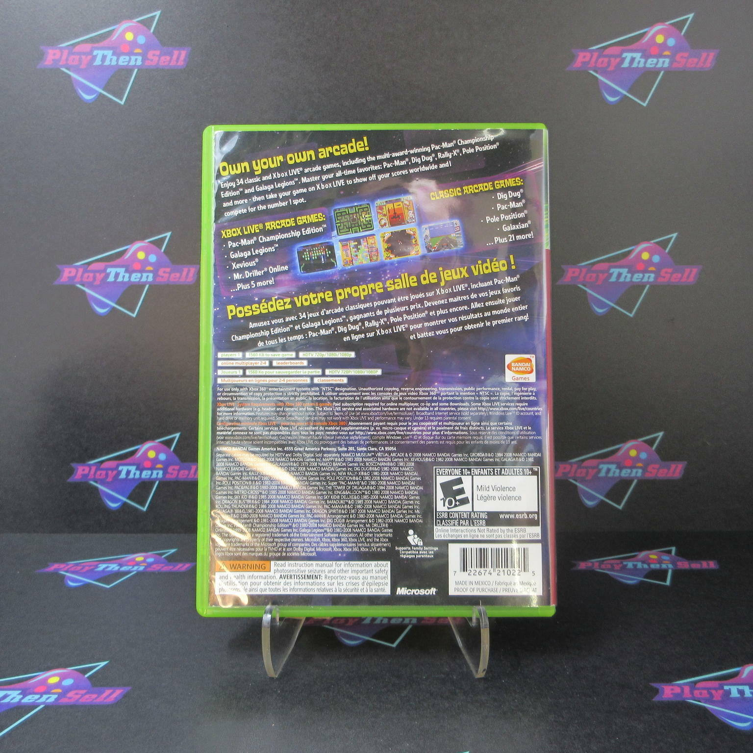 Namco Museum Virtual Arcade Xbox 360 Complete - Excellent