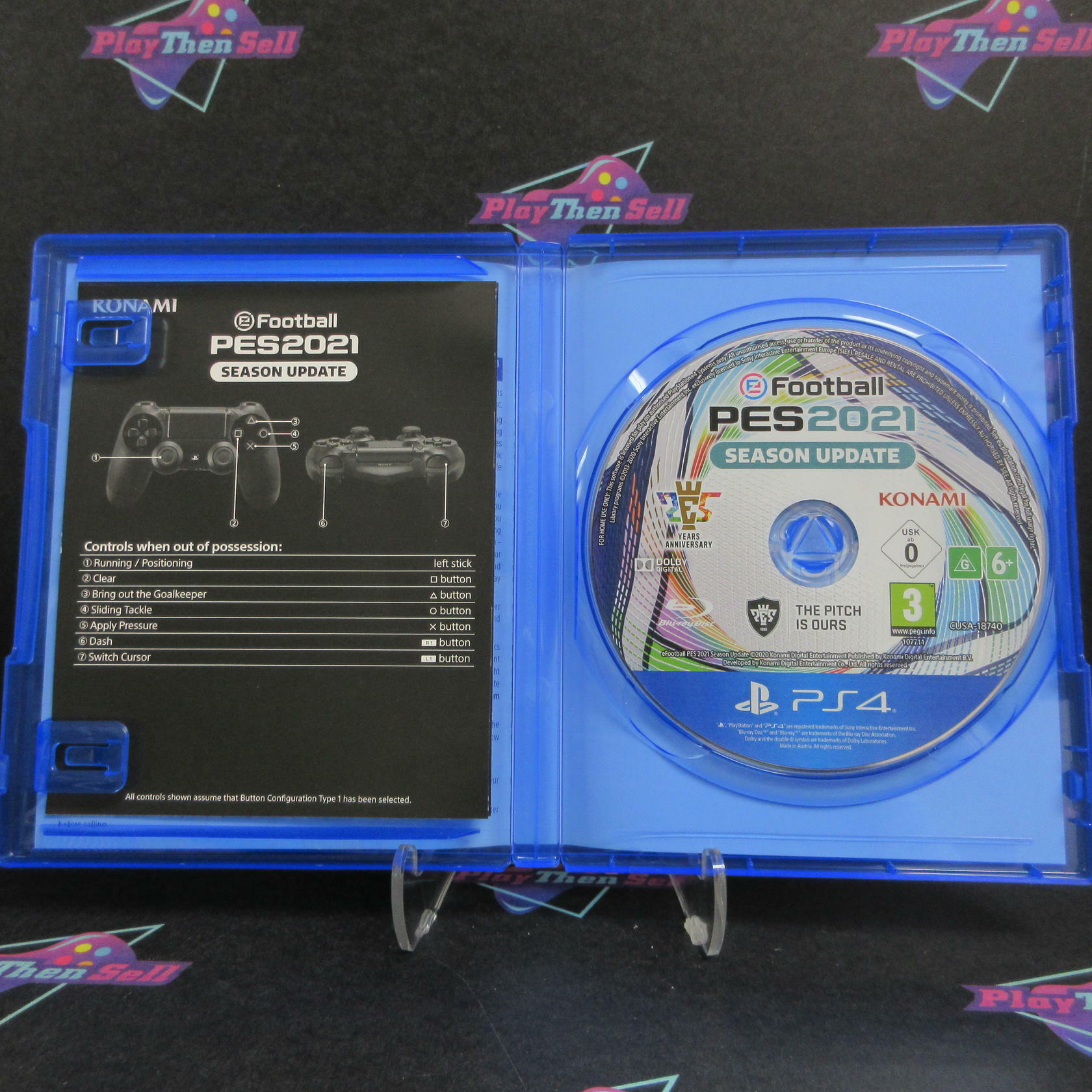 eFootball PES 2021 Season Update PS4 PlayStation 4 PAL Complete - Excellent