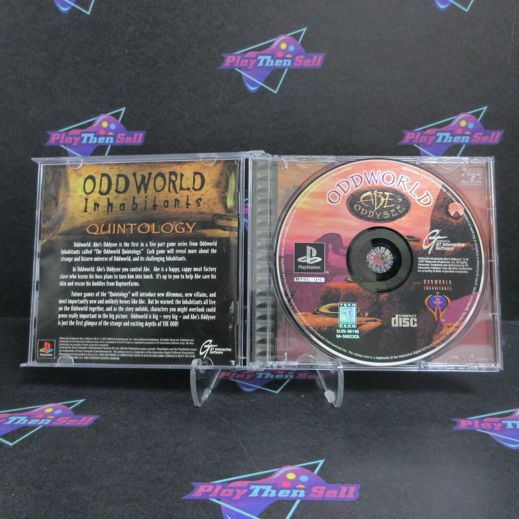 Oddworld Abe's Oddysee PS1 PlayStation 1 + Reg Card Complete - Excellent