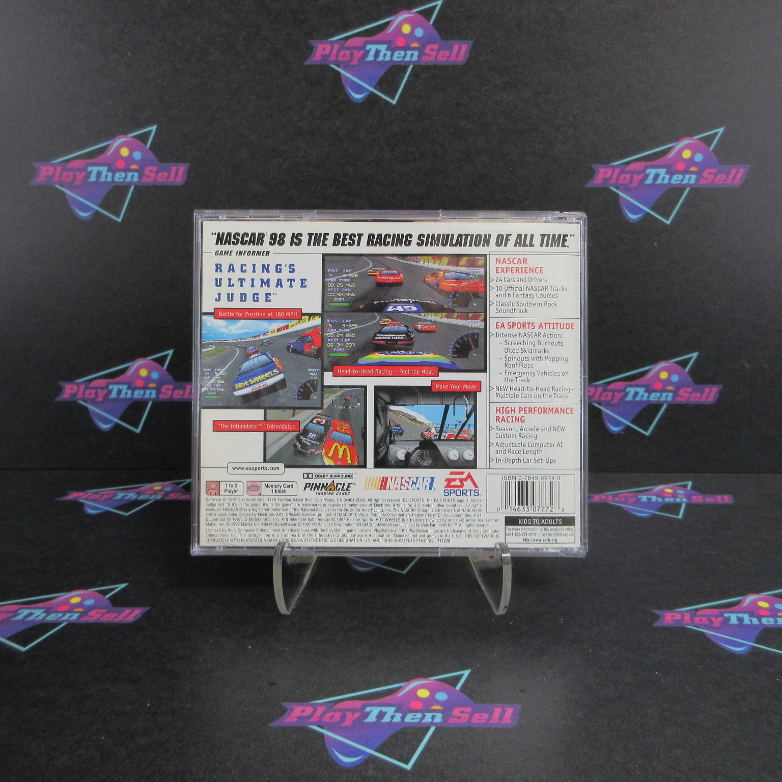 NASCAR 98 PS1 PlayStation 1 Complete - Excellent