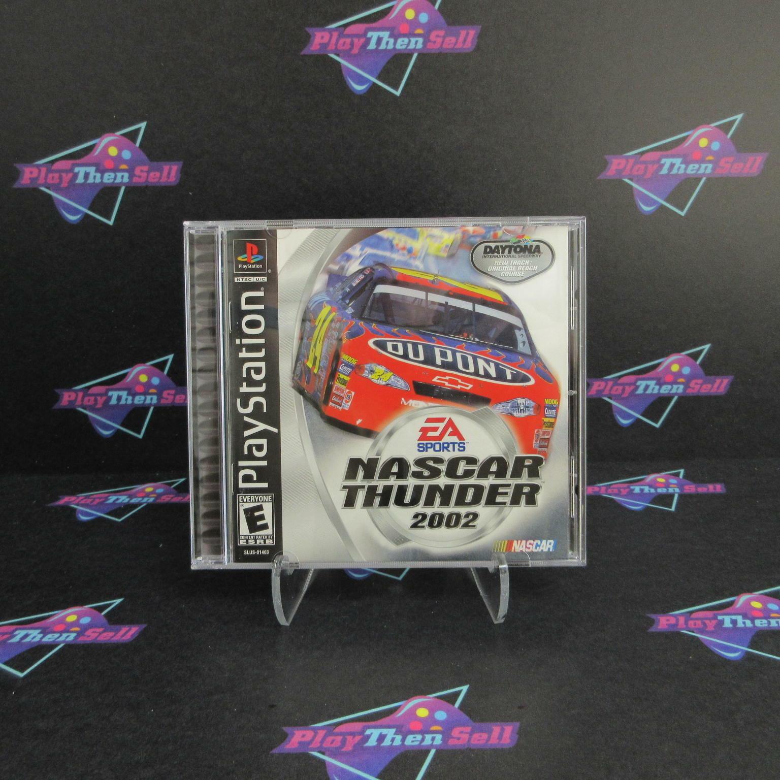 NASCAR Thunder 2002 PS1 PlayStation 1 + Reg Card Complete - Excellent