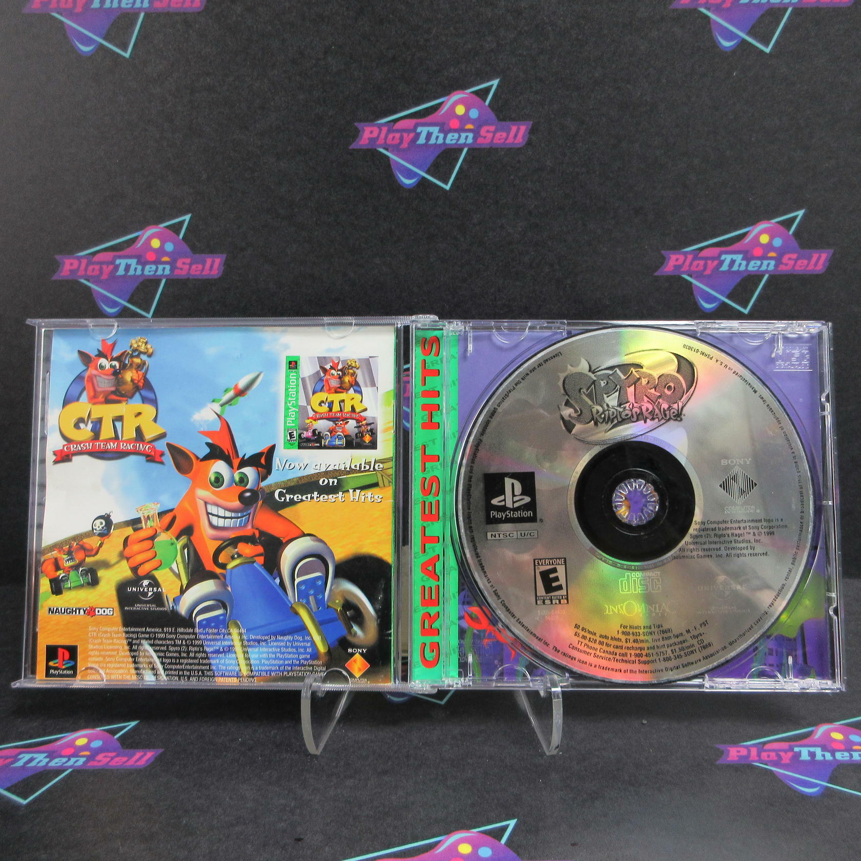Spyro 2 Ripto's Rage PS1 PlayStation 1 GH Complete - Excellent