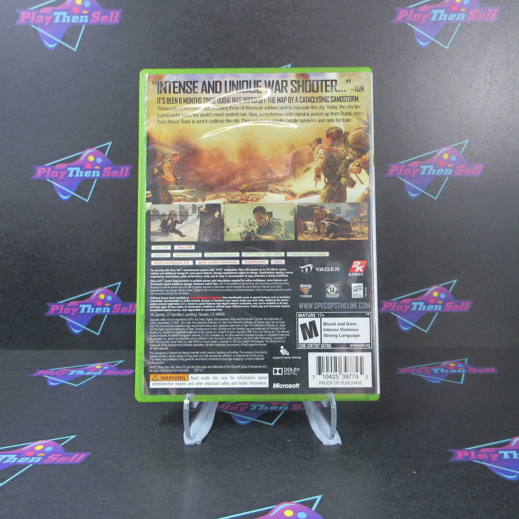 Spec Ops The Line Premium Edition Xbox 360 Complete - Excellent