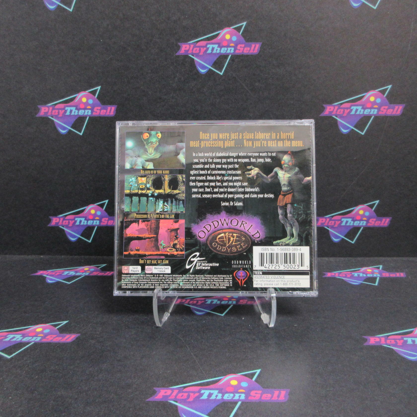 Oddworld Abe's Oddysee PS1 PlayStation 1 + Reg Card Complete - Excellent