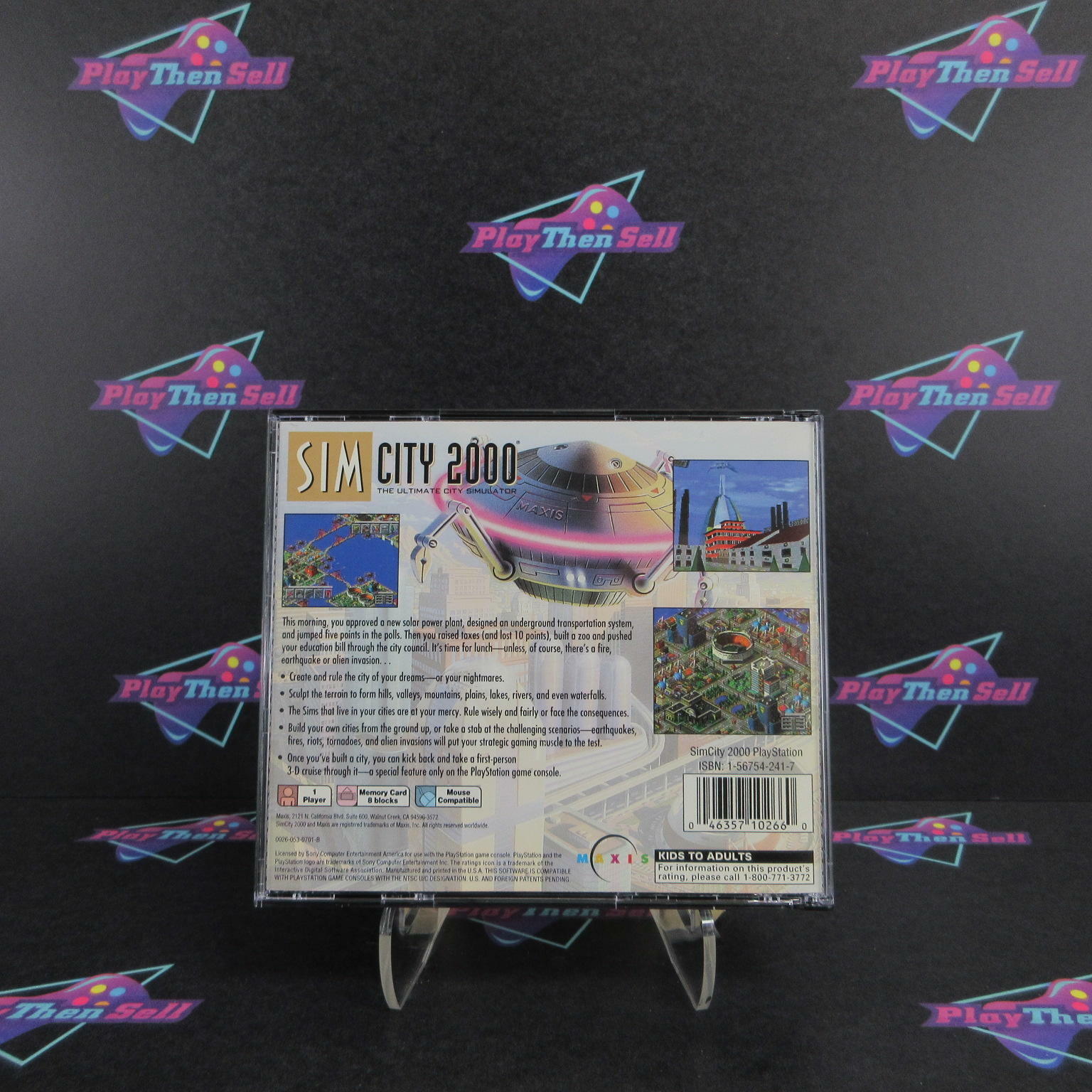 SimCity 2000 PS1 PlayStation 1 + Reg Card - Like New