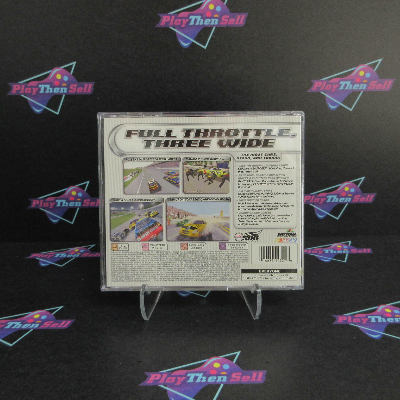 NASCAR Thunder 2002 PS1 PlayStation 1 + Reg Card Complete - Excellent