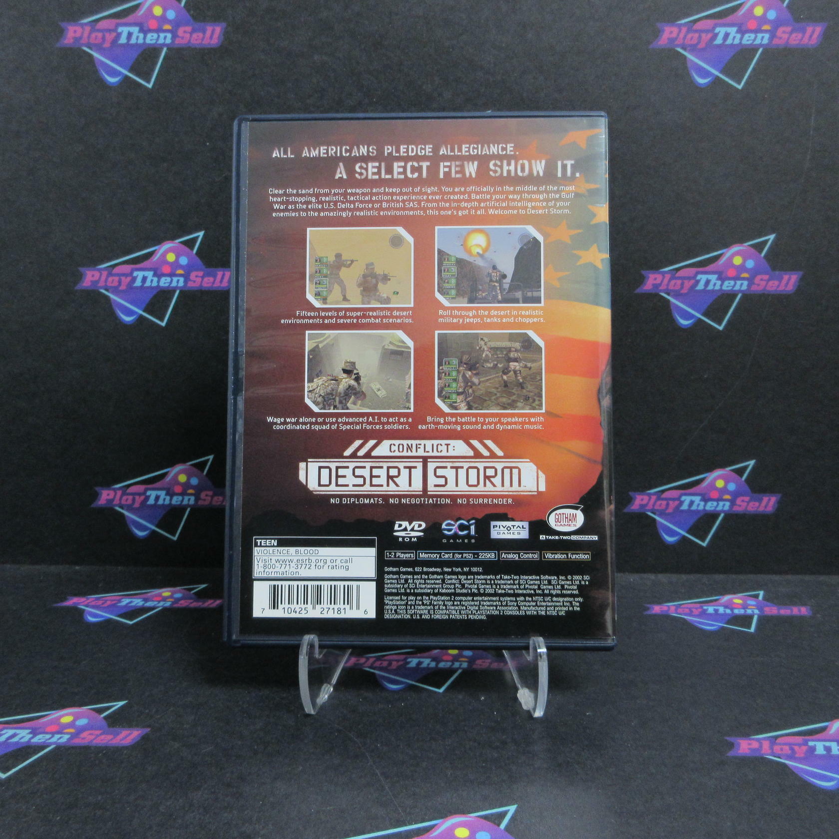Conflict Desert Storm PS2 PlayStation 2 + Reg Card Complete - Excellent
