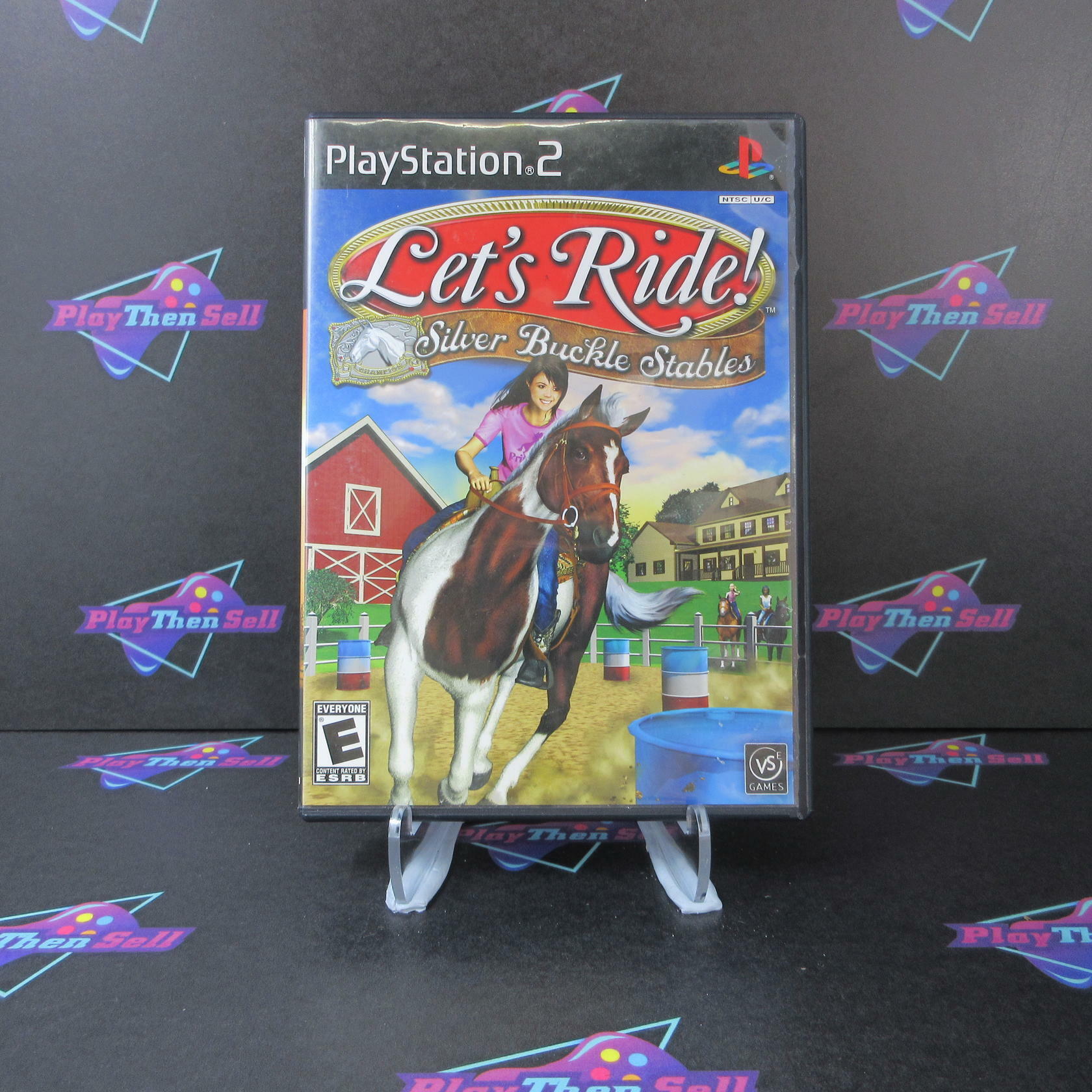 Excellent Lets Ride Silver Buckle Stables PS2 PlayStation 2 Complete - Excellent