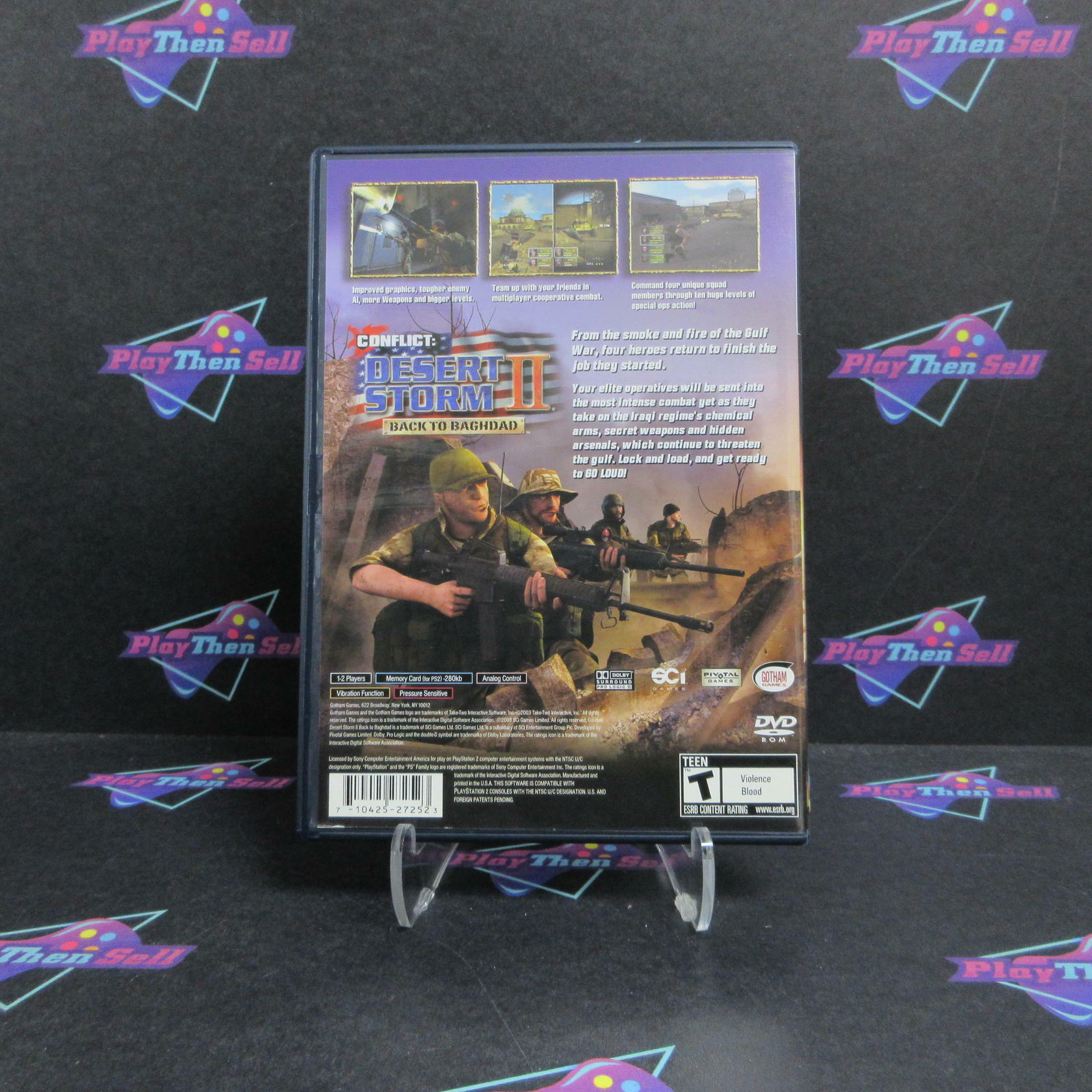 Conflict Desert Storm II (2) Back to Baghdad PS2 PlayStation 2 + Reg CIB - Excellent