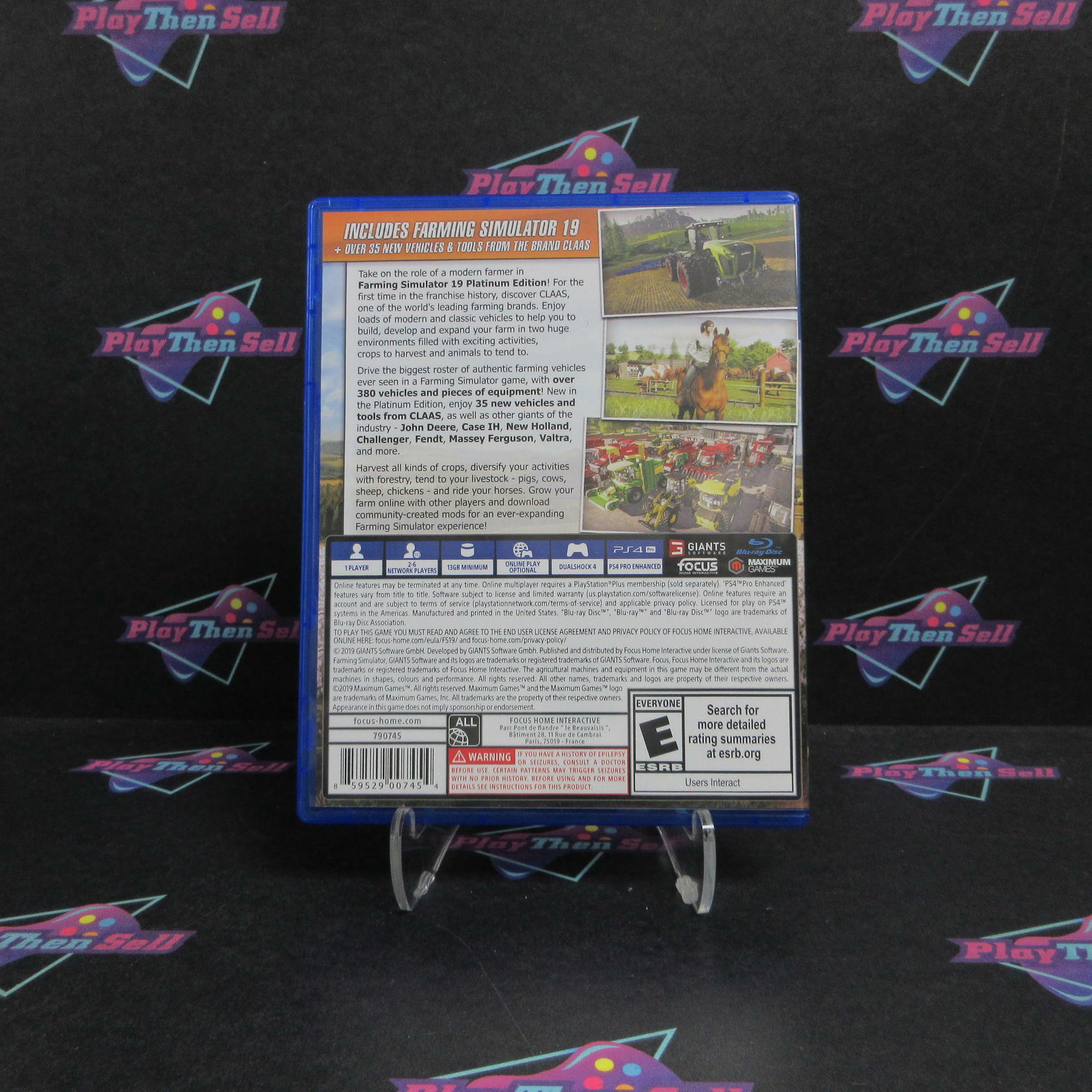 Farming Simulator 19 Platinum Edition PS4 PlayStation 4 Complete - Excellent