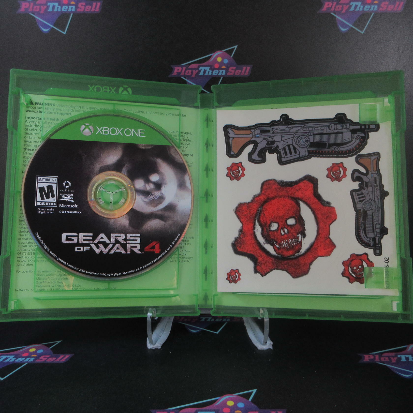 Gears of War 4 Xbox One + Stickers Complete - Excellent
