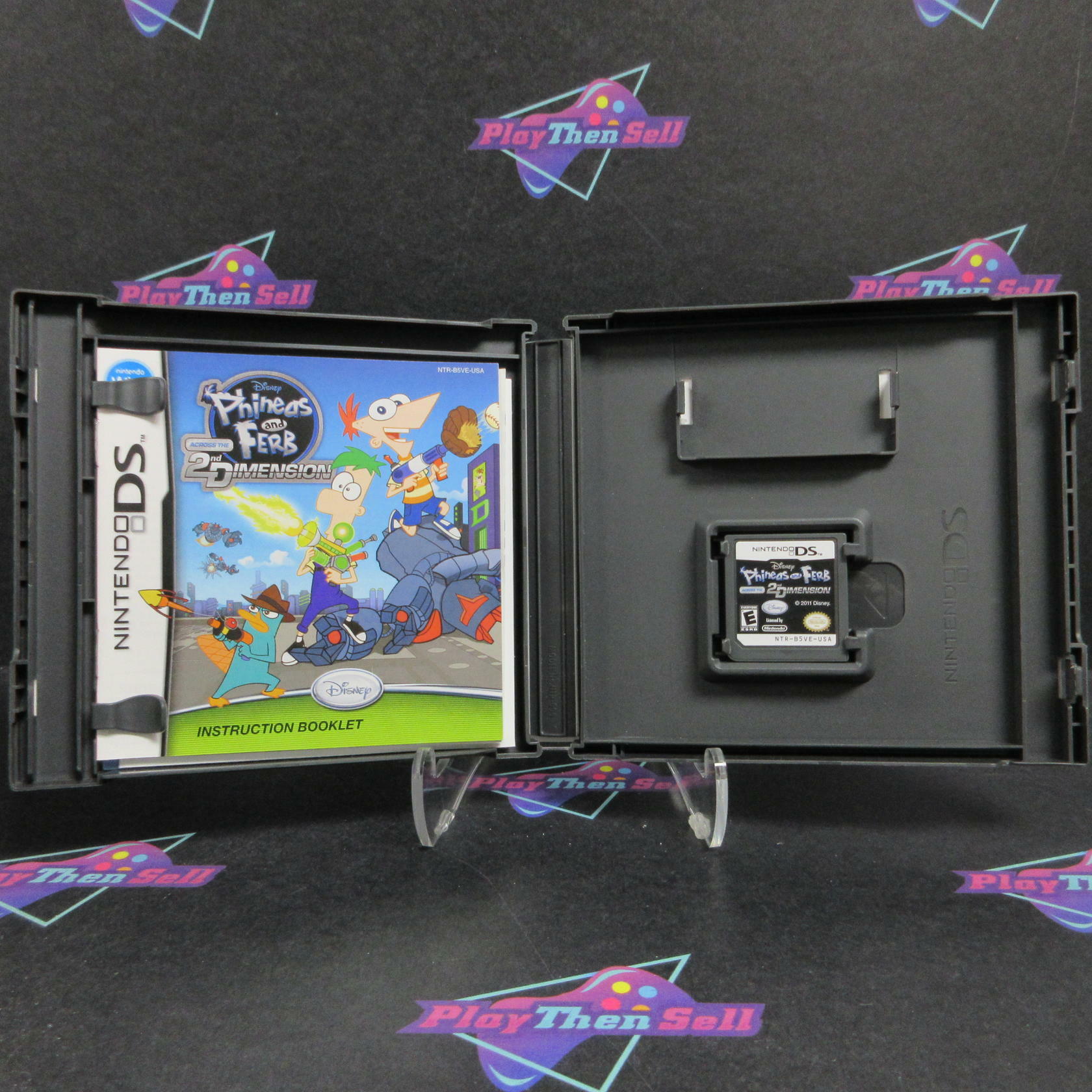 Phineas and Ferb Across the 2nd Dimension Nintendo DS + Poster CIB - Excellent