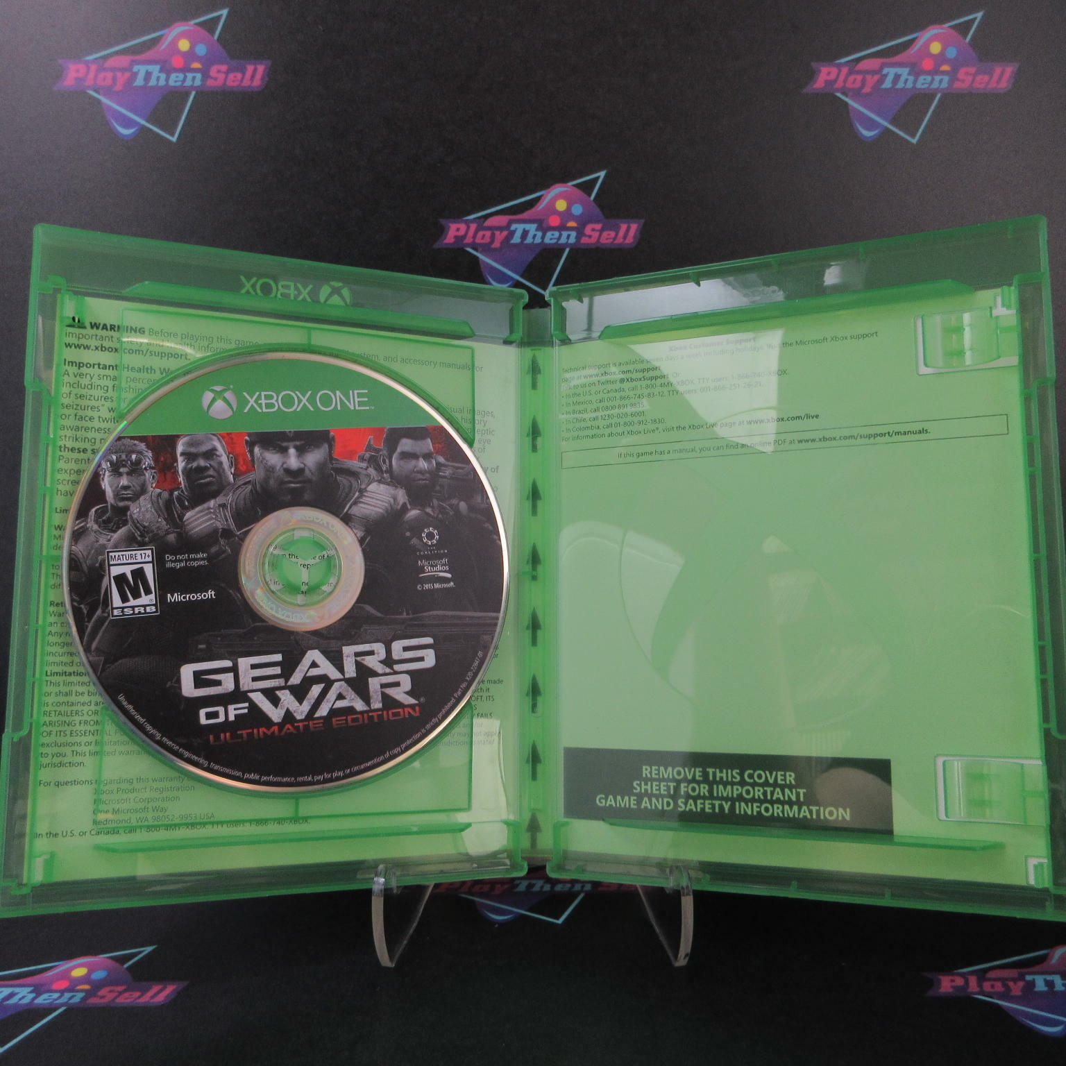 Gears of War Ultimate Edition Xbox One + Stickers Complete - Excellent