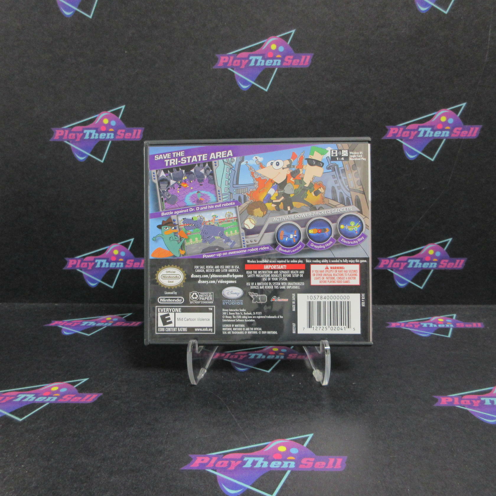 Phineas and Ferb Across the 2nd Dimension Nintendo DS + Poster CIB - Excellent