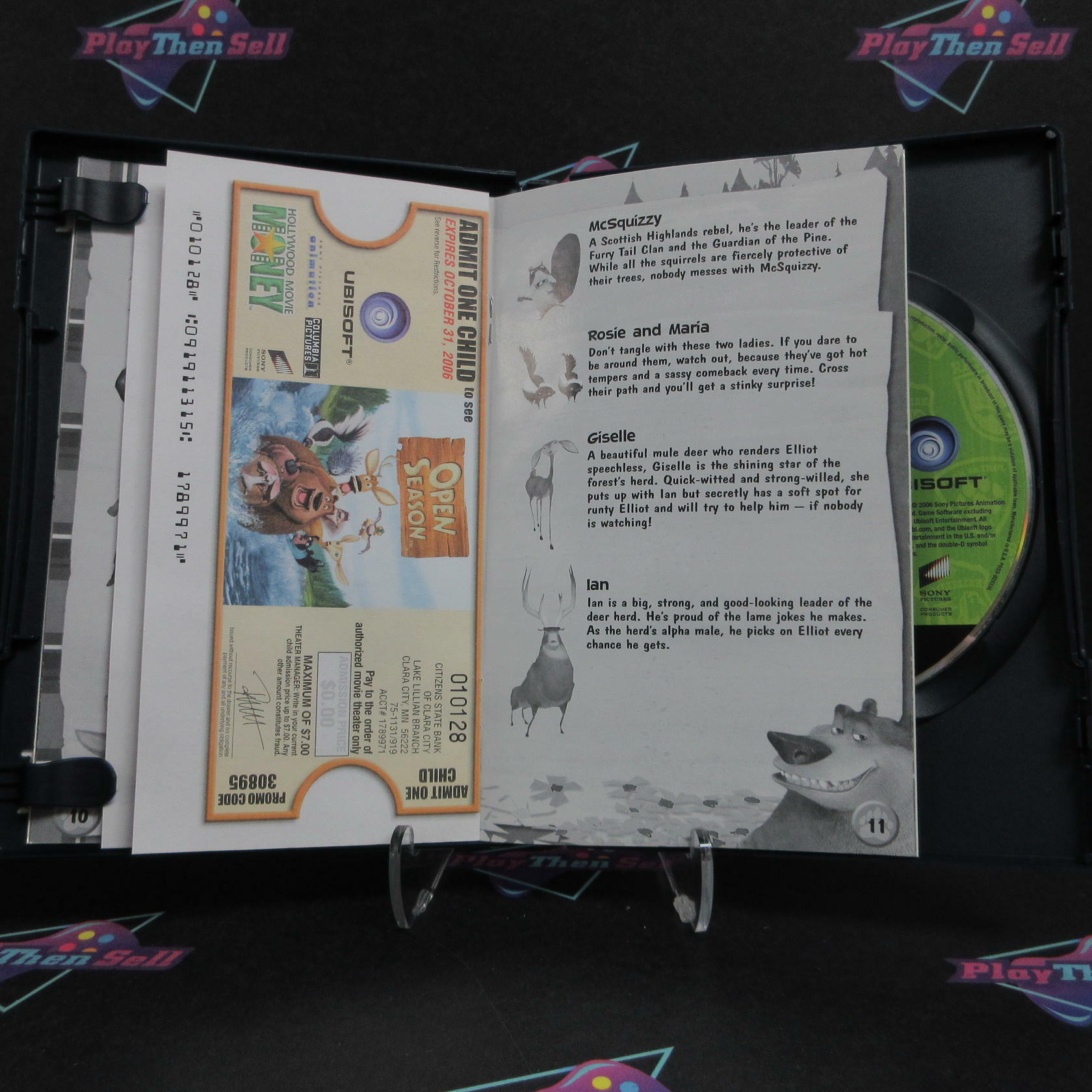 Open Season PS2 PlayStation 2 + Movie Ticket Complete - Excellent