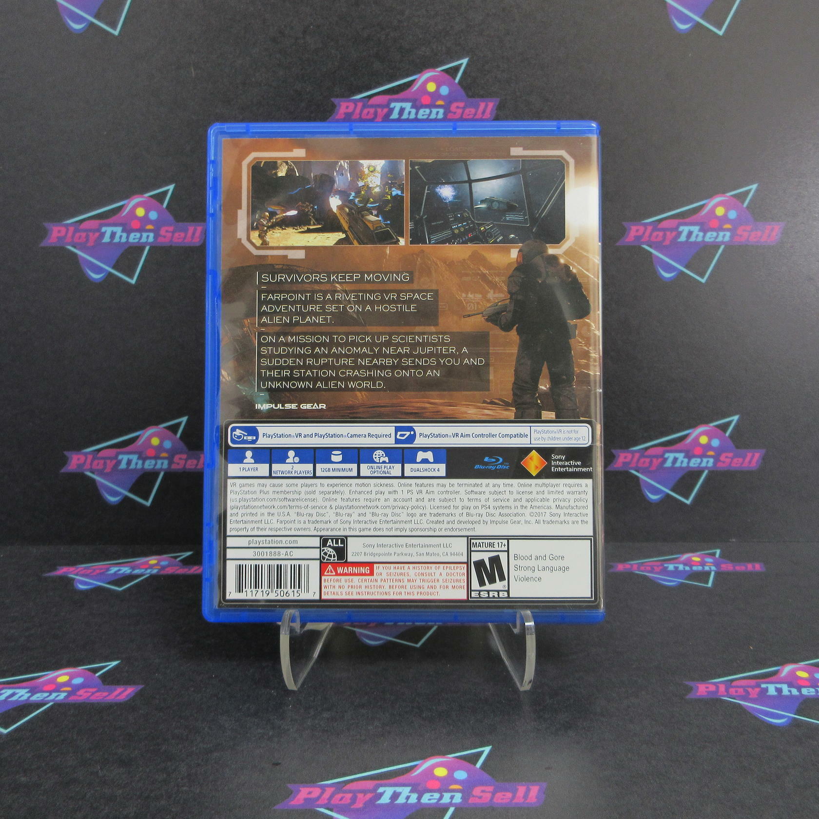 Farpoint PS4 PlayStation 4 PSVR Complete - Excellent
