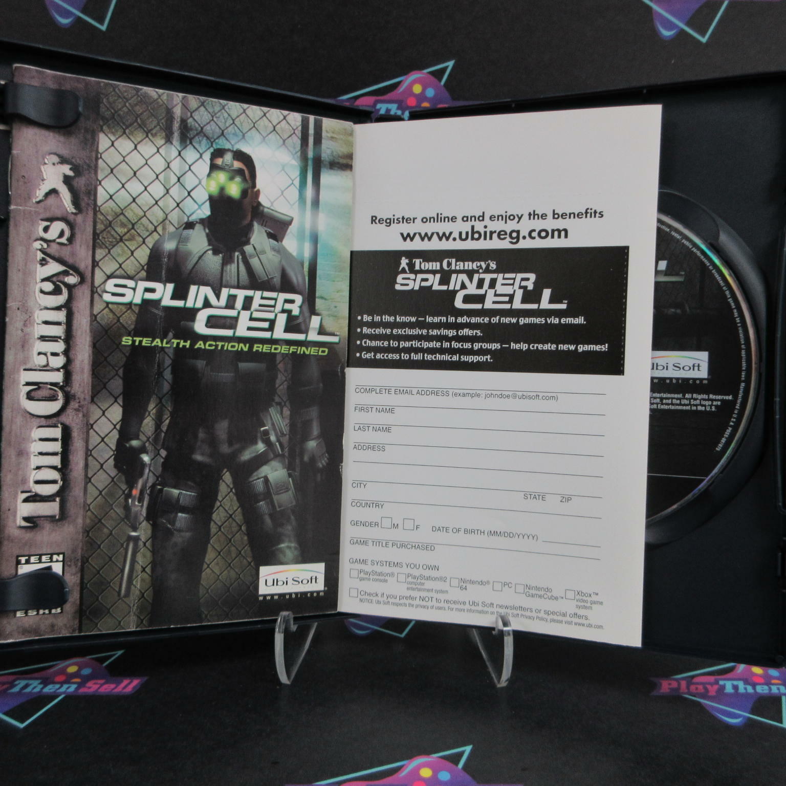 Tom Clancy's Splinter Cell PS2 PlayStation 2 + Reg Complete - Excellent