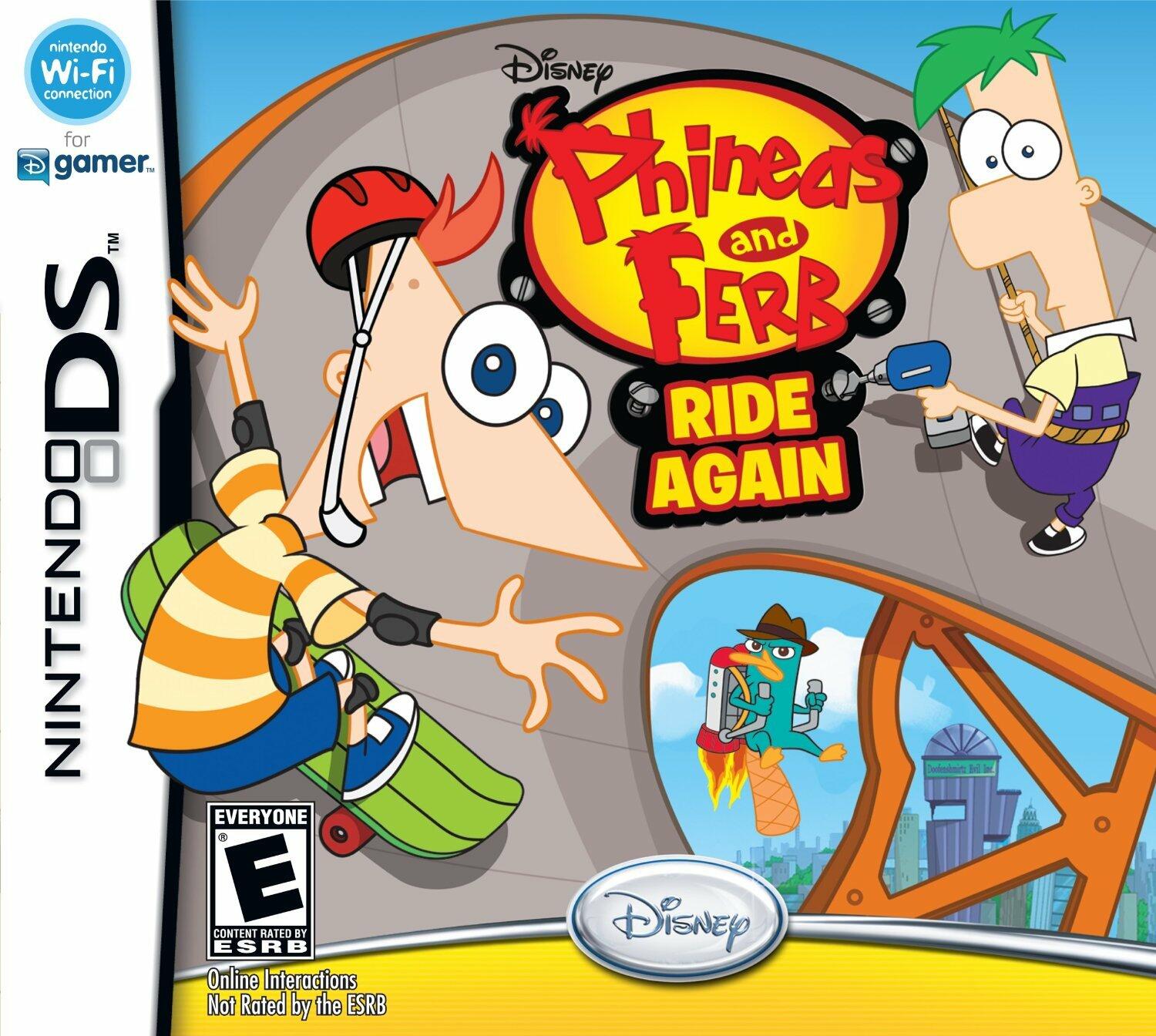 Phineas and Ferb Ride Again Nintendo DS Complete - Excellent
