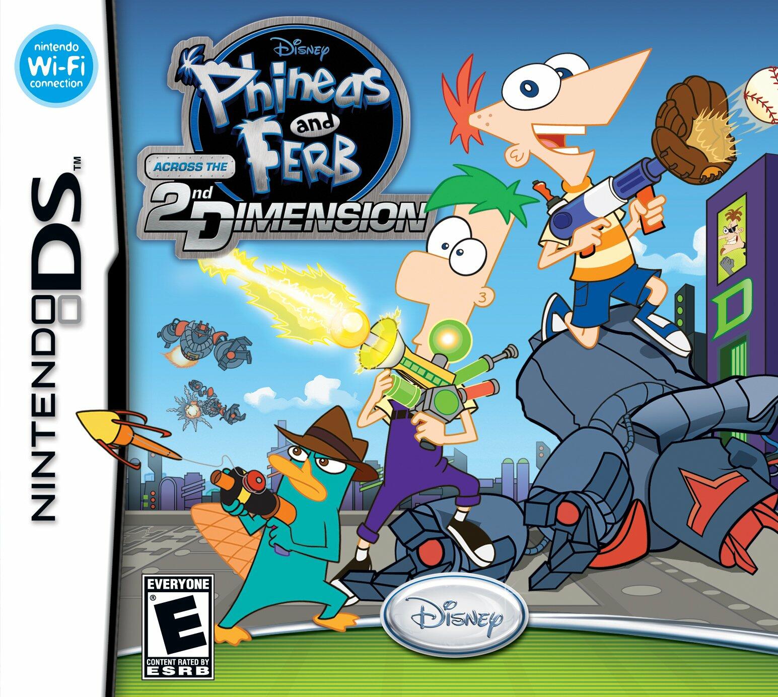 Phineas and Ferb Across the 2nd Dimension Nintendo DS + Poster CIB - Excellent