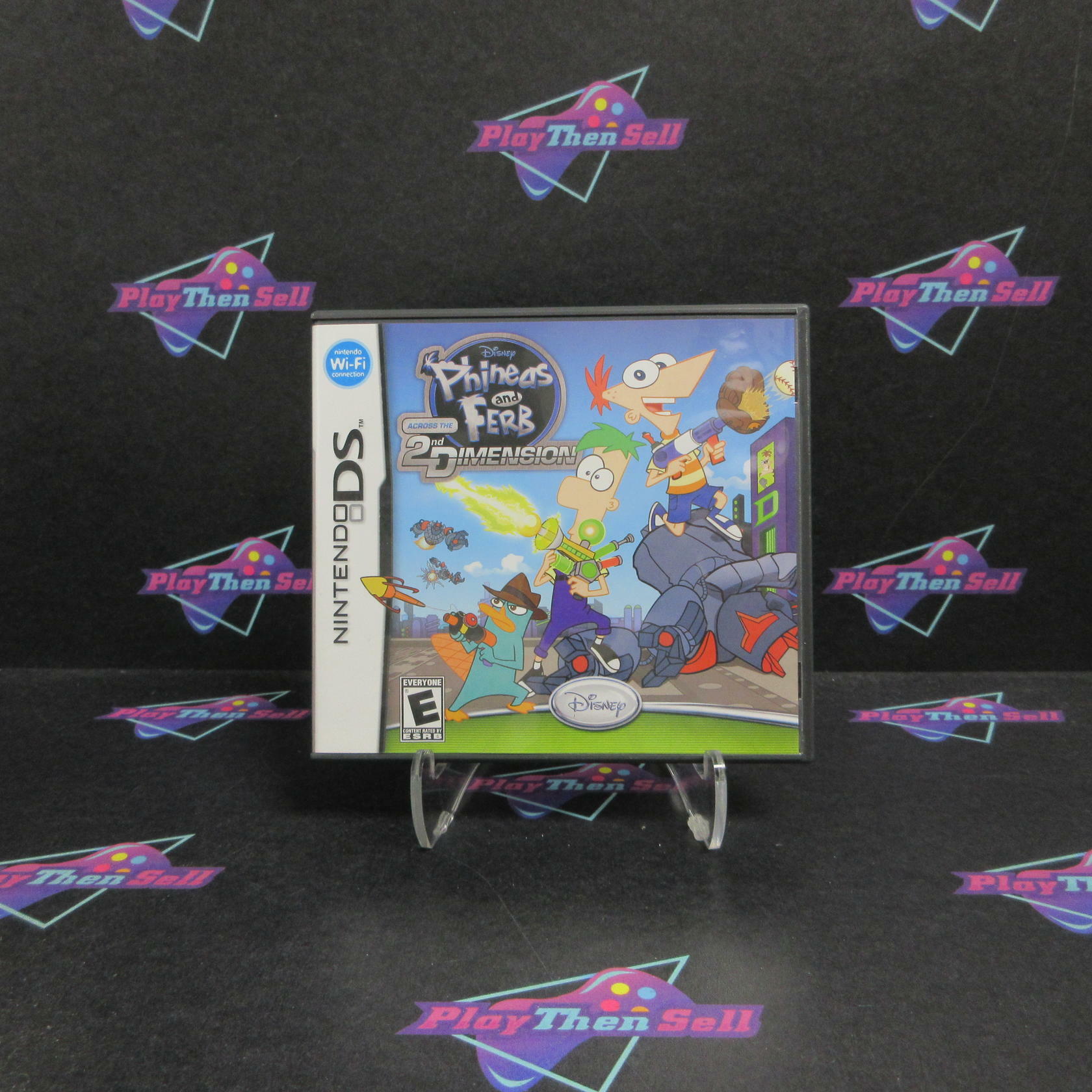 Phineas and Ferb Across the 2nd Dimension Nintendo DS + Poster CIB - Excellent