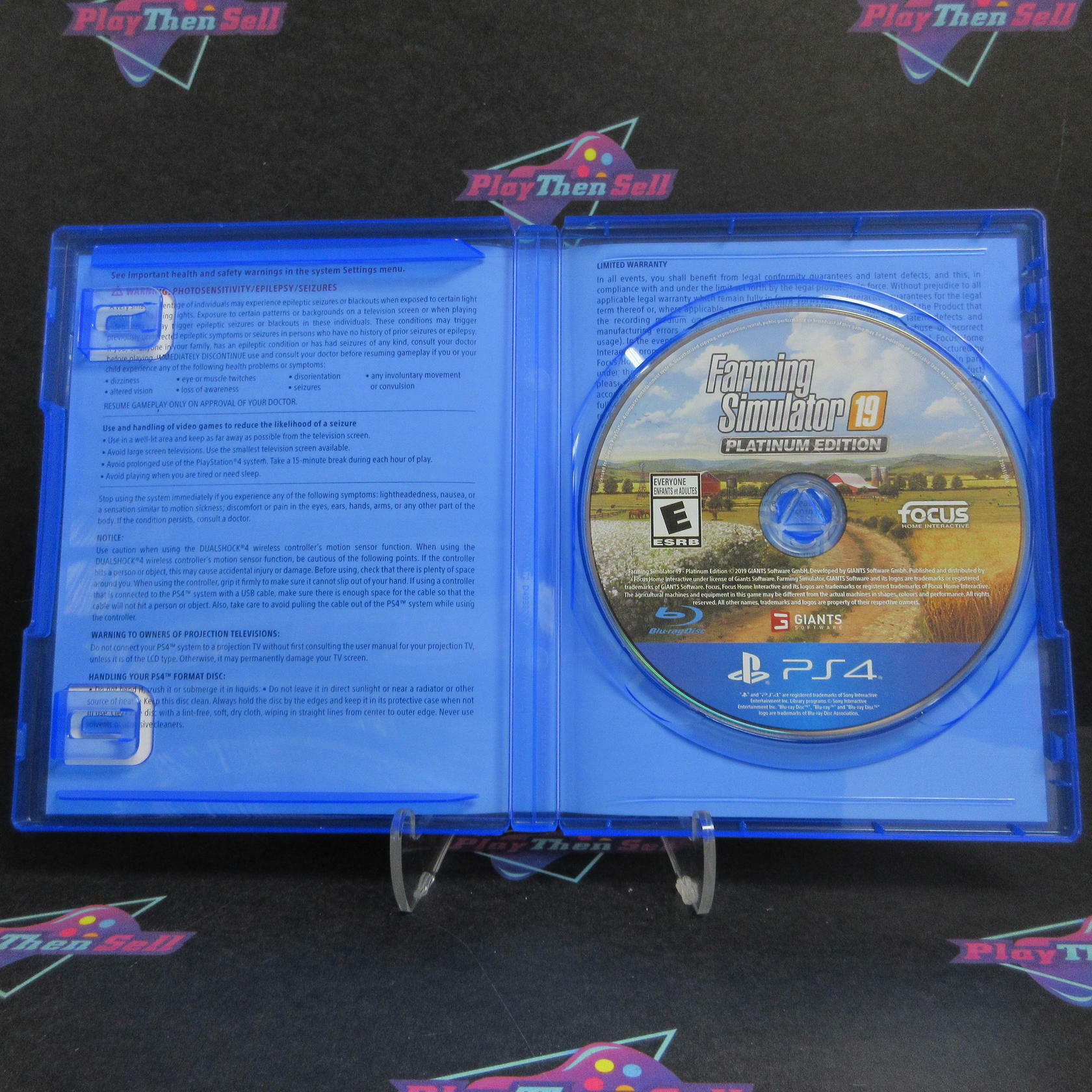 Farming Simulator 19 Platinum Edition PS4 PlayStation 4 Complete - Excellent