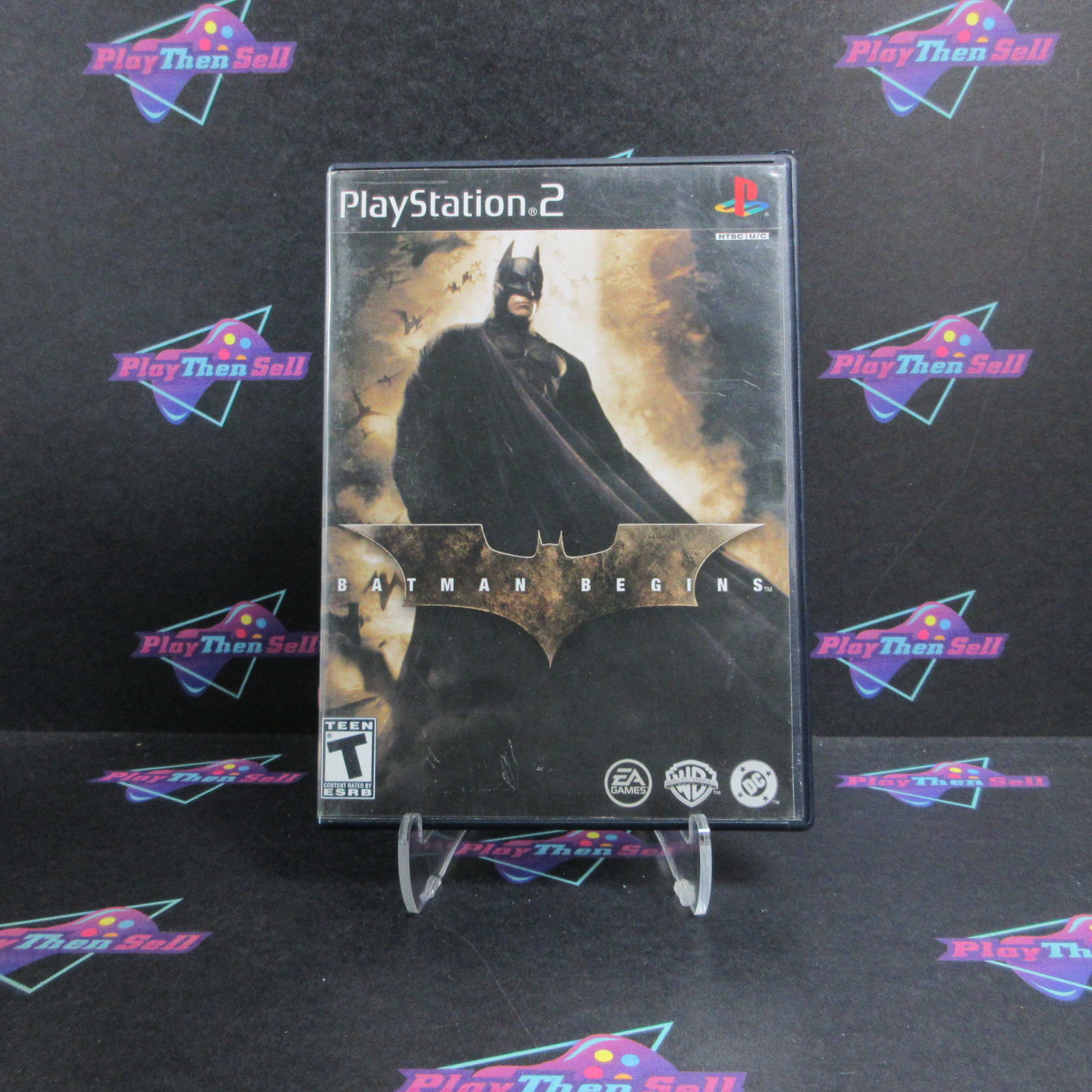 Batman Begins PS2 PlayStation 2 Rental Art DD/NM - Very Good