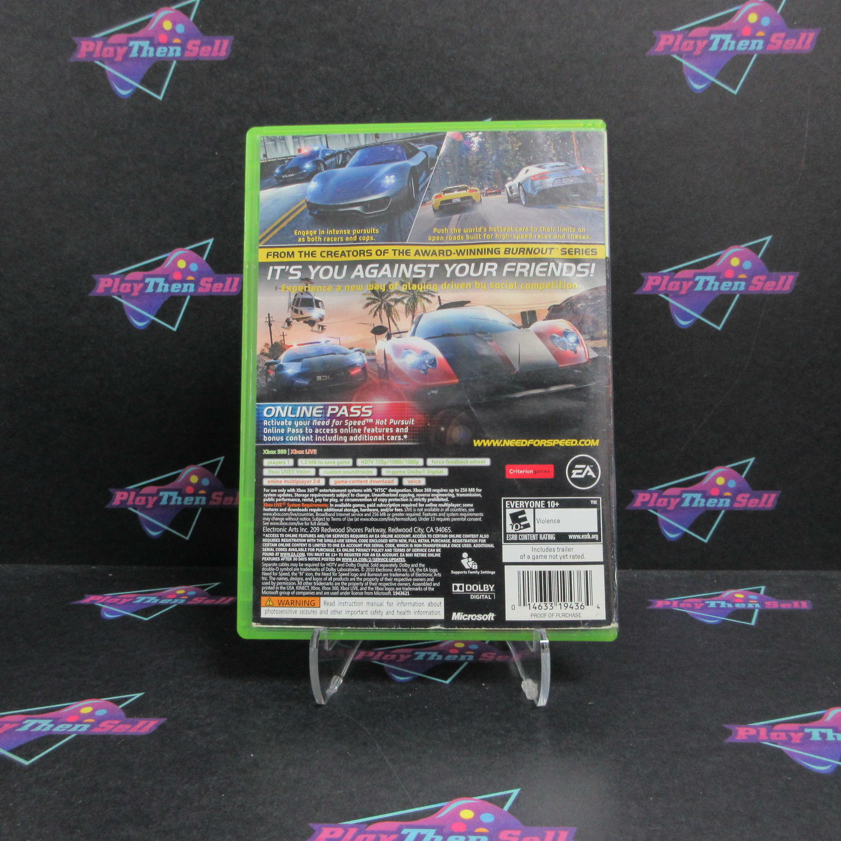 Need for Speed Hot Pursuit Xbox 360 AD Complete CIB - Very Good