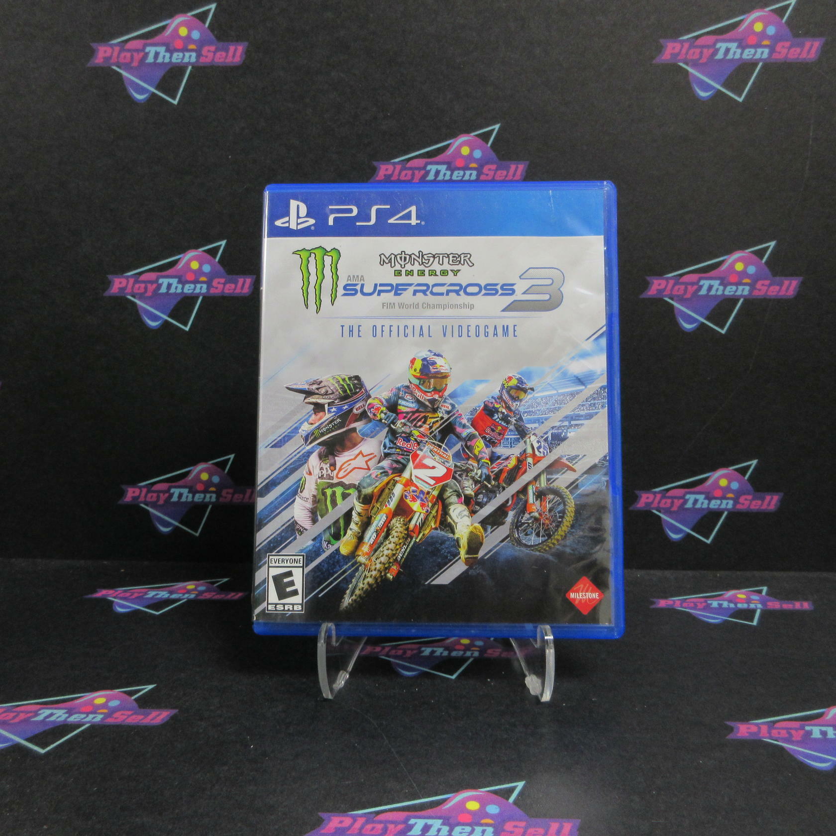 Monster Energy Supercross 3 The Official Videogame PS4 PlayStation 4 AD/DD - Very Good