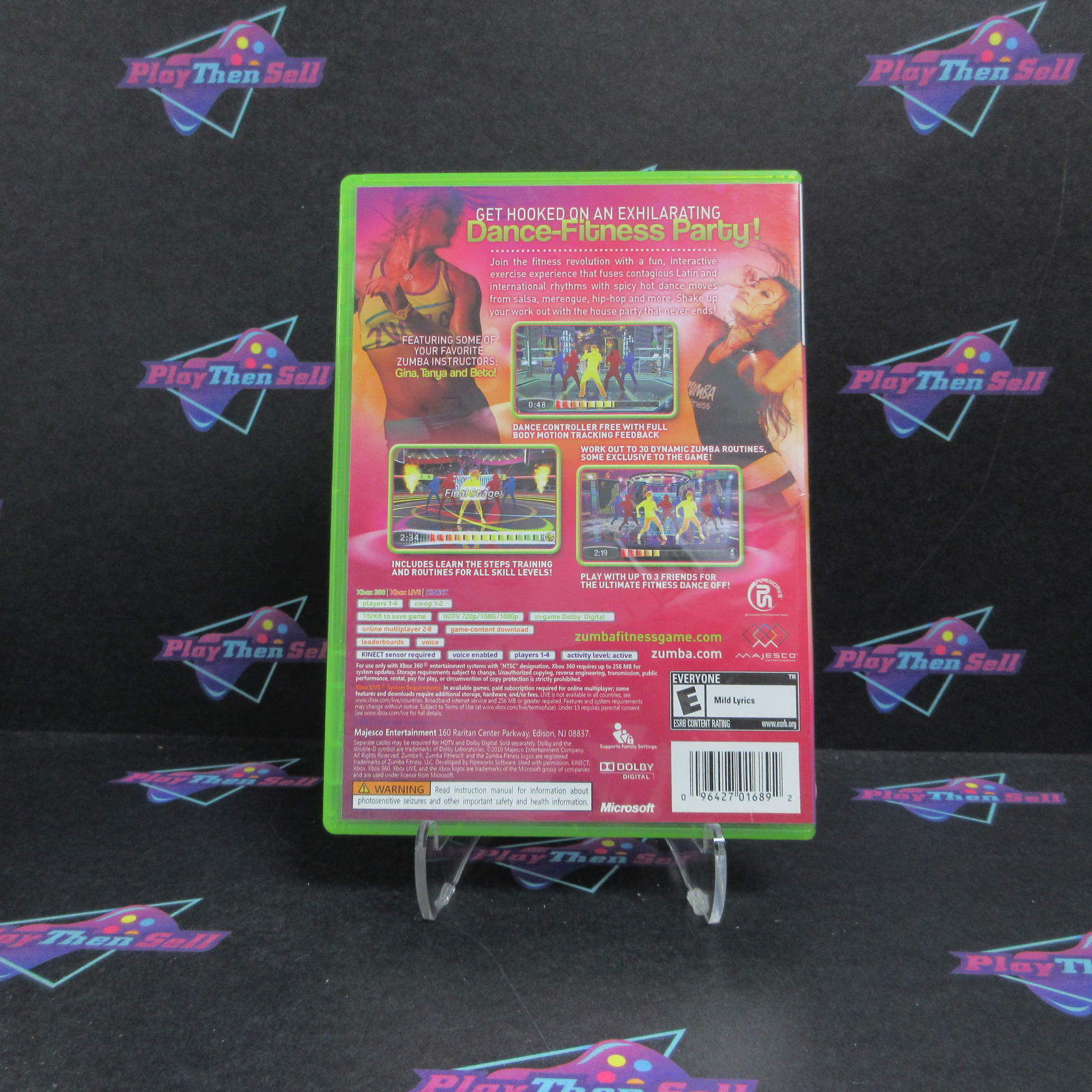Zumba Fitness Xbox 360 AD Complete CIB - Very Good