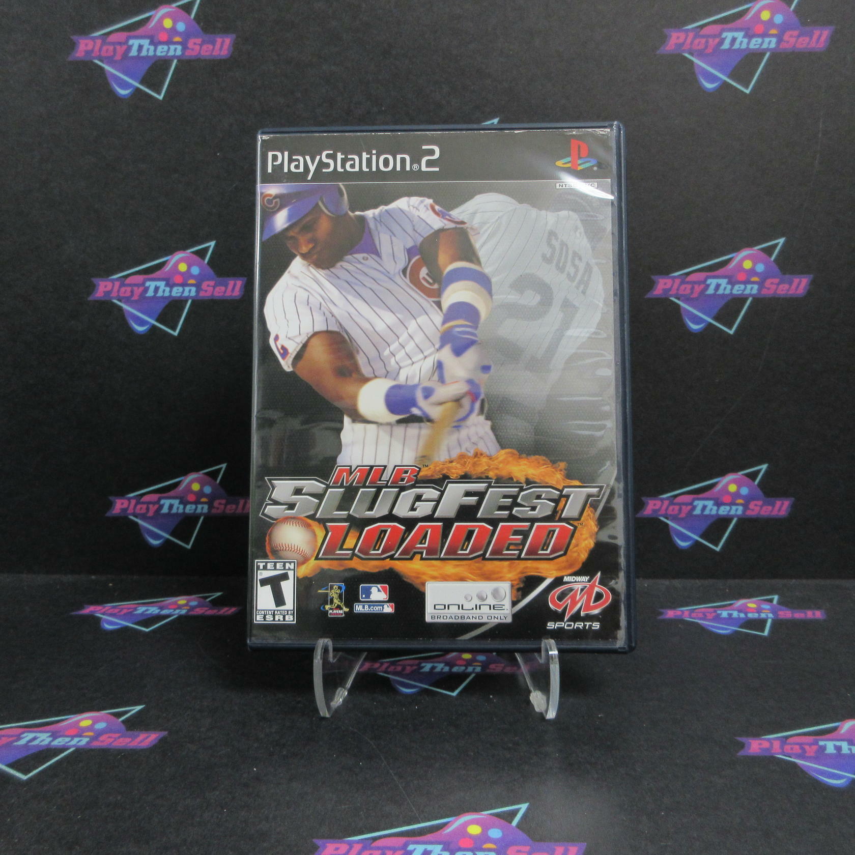 MLB Slugfest Loaded PS2 PlayStation 2 AD + Reg Card Complete CIB - Good