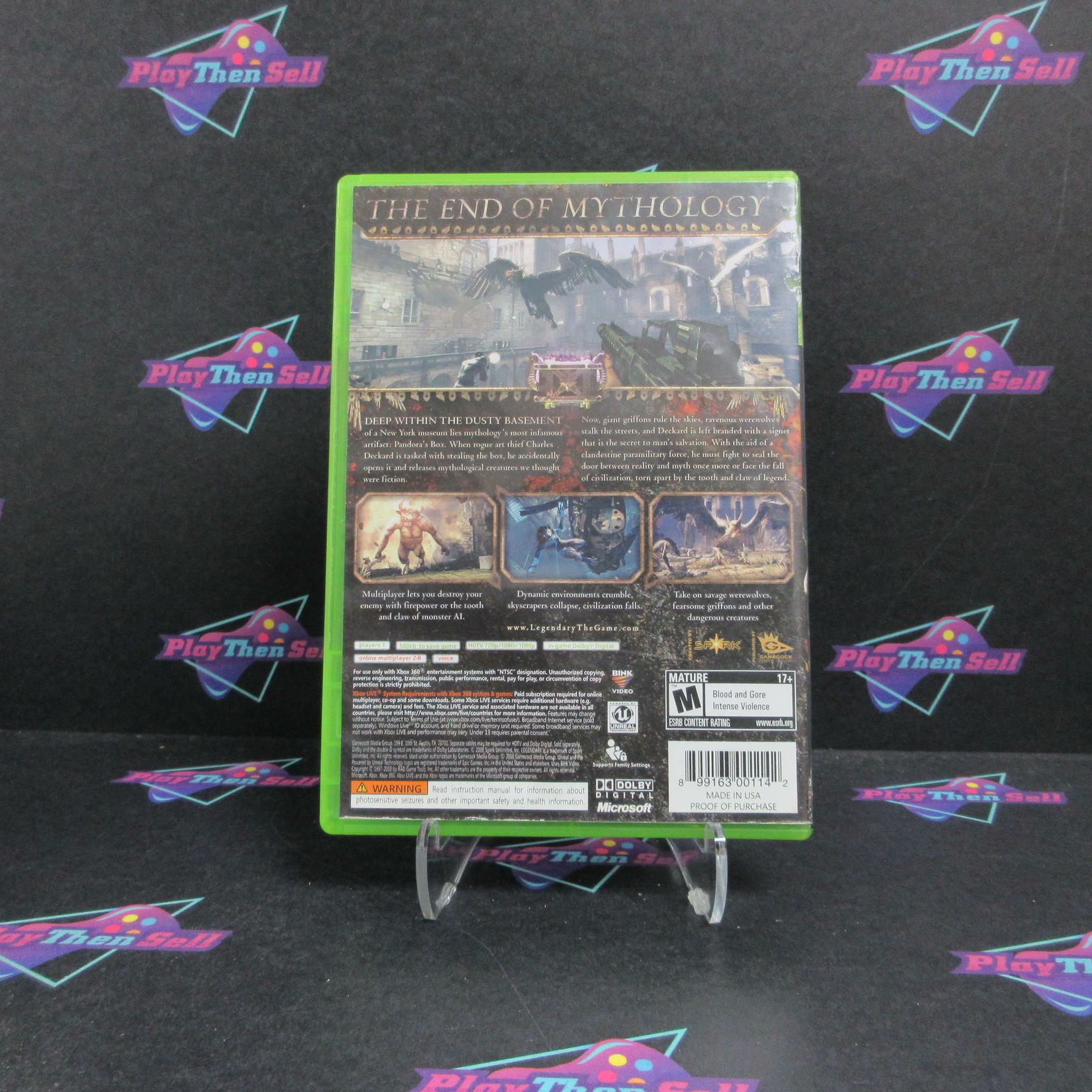 Legendary Xbox 360 AD Complete CIB - Very Good