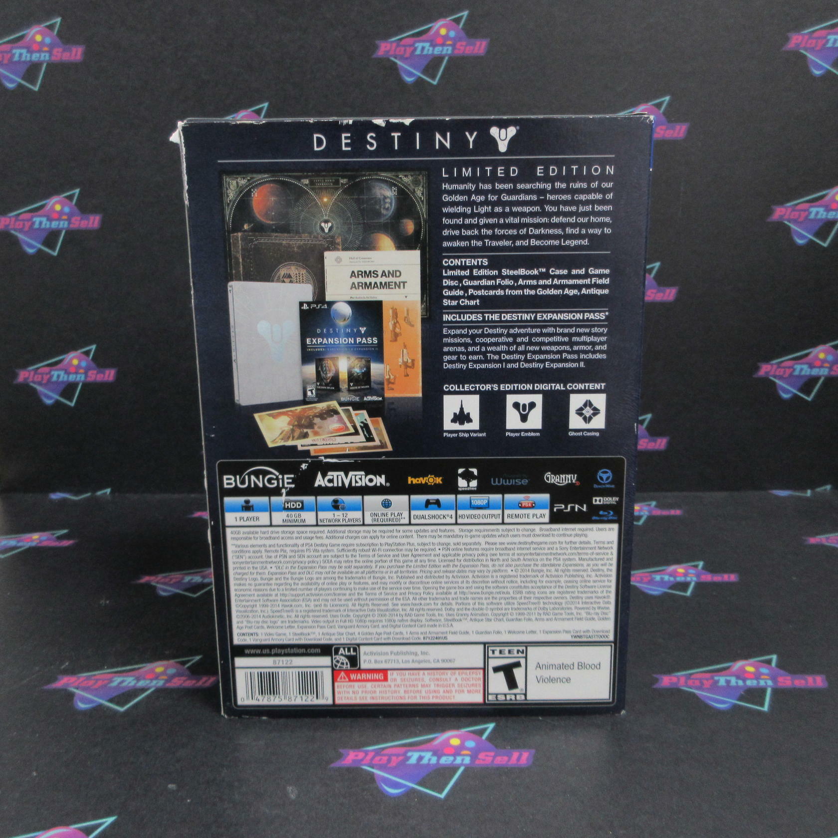 Destiny Limited Edition PS4 PlayStation 4 Complete - Like New