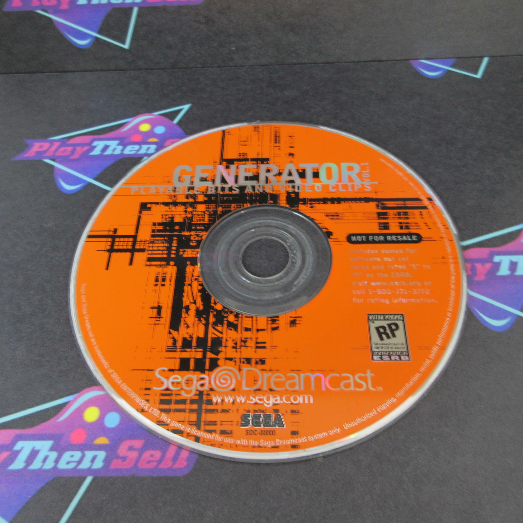 Generator Vol.1 Sega Dreamcast - Like New